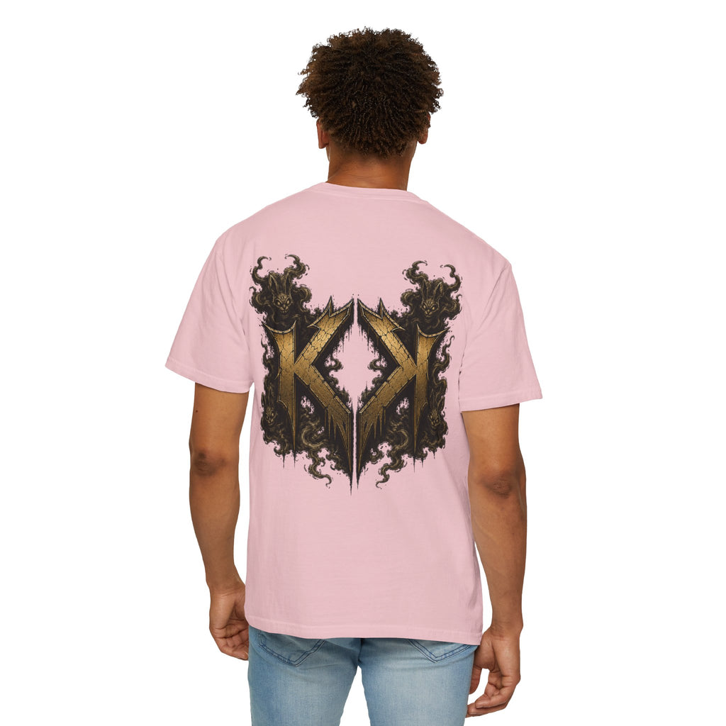 Bass Ackwards Graphic T‑Shirt — Heavy Metal Band Skull Design