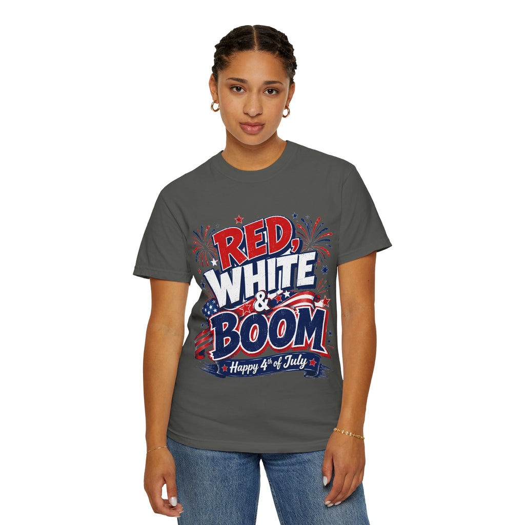 Red, White & Boom 4th of July T-Shirt