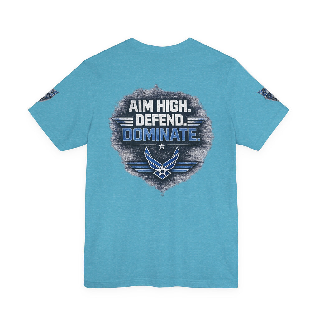 Air Force Pilot Mask Tee — "Air Force Above All" Military Aviation T-Shirt