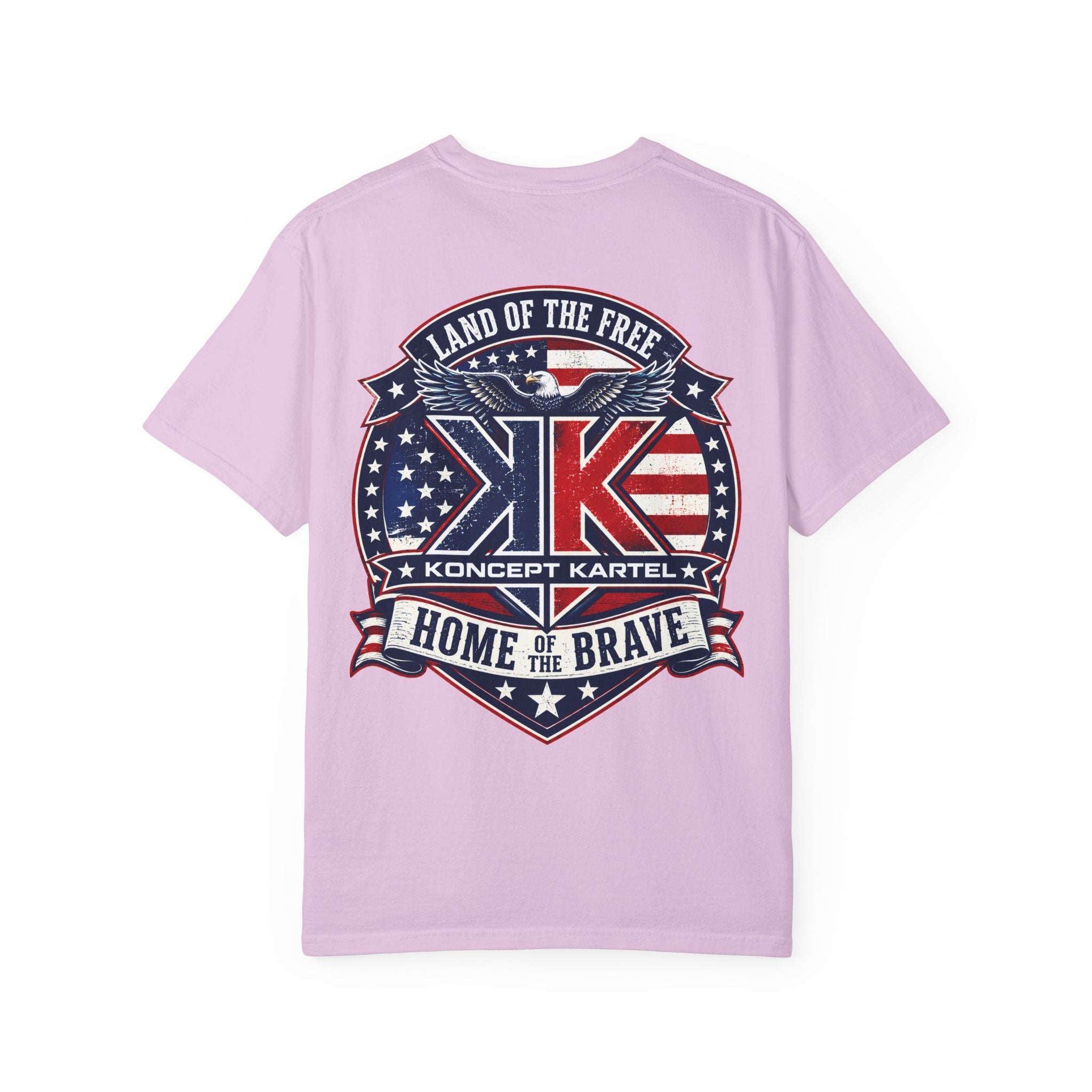 Patriotic Eagle T-Shirt — "Land of the Free, Home of the Brave"