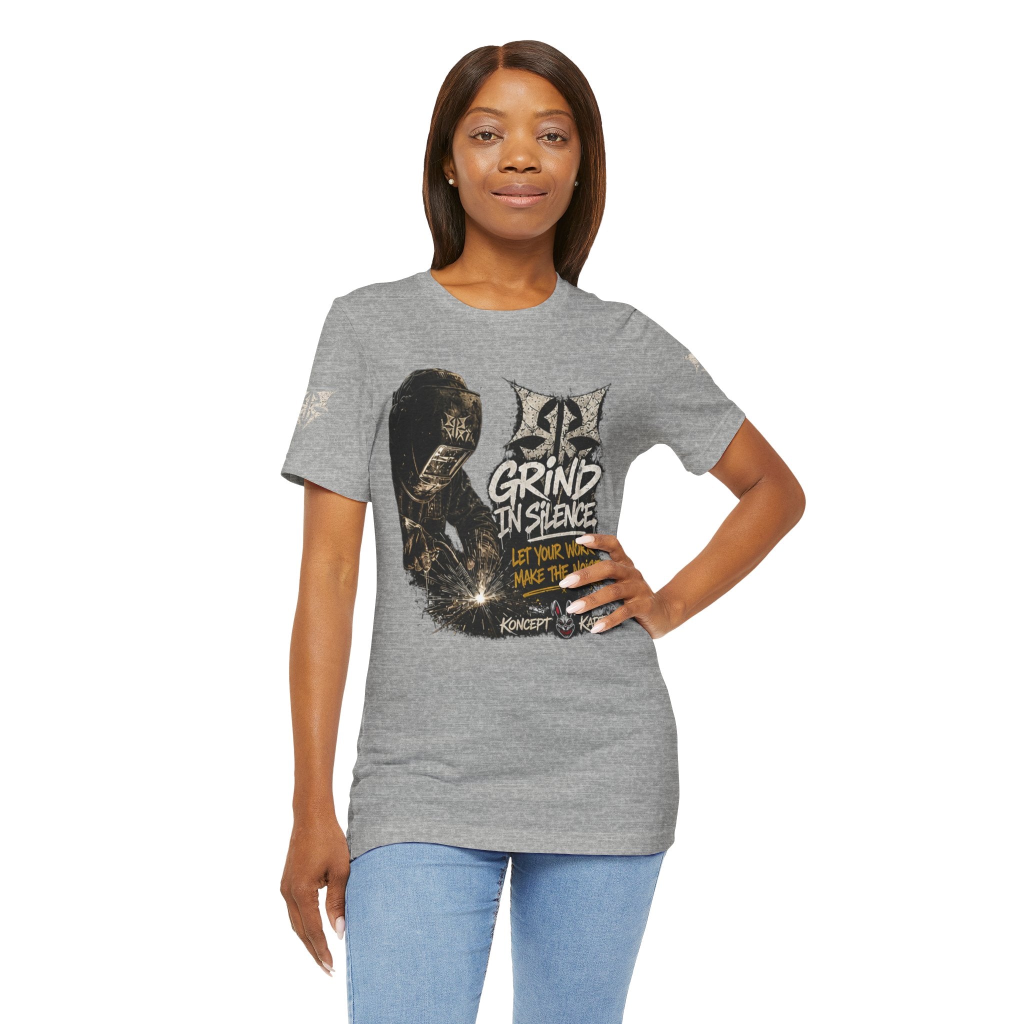 Grind in Silence Graphic Tee — "Let Your Work Make the Noise"