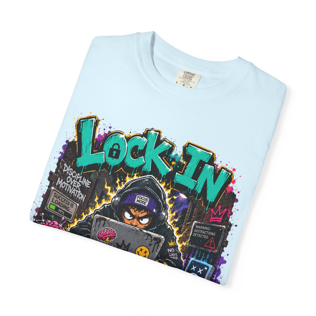 Lock In or Log Out Tee — Gamer Hacker Graphic T-Shirt
