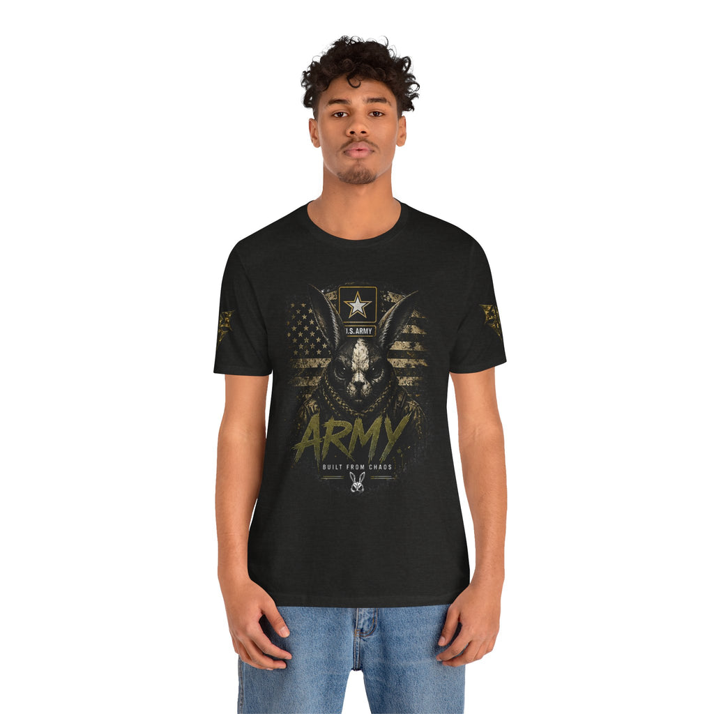 Army We Lead The Way Graphic Tee — Military Skull & Flag T-Shirt