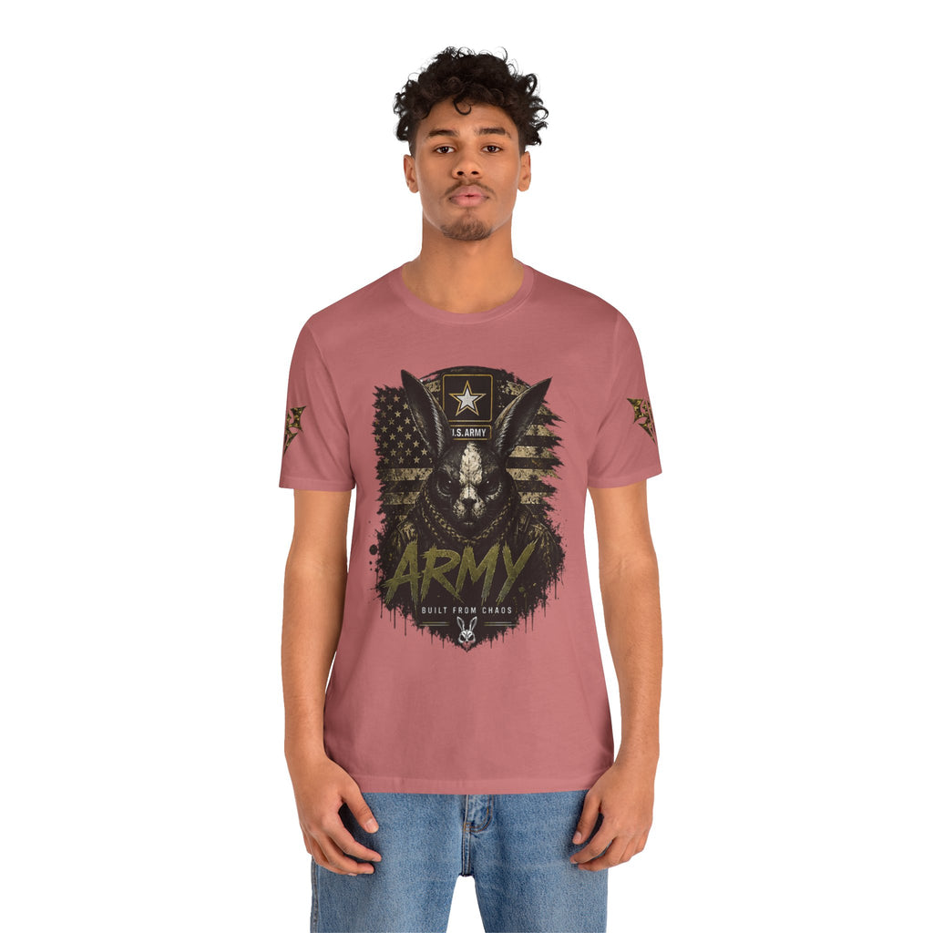 Army We Lead The Way Graphic Tee — Military Skull & Flag T-Shirt