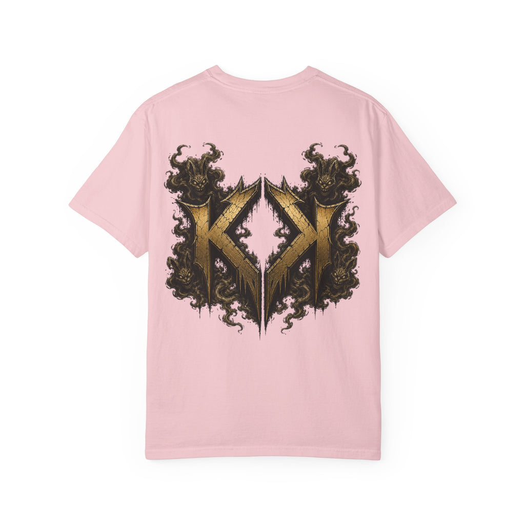 Bass Ackwards Graphic T‑Shirt — Heavy Metal Band Skull Design