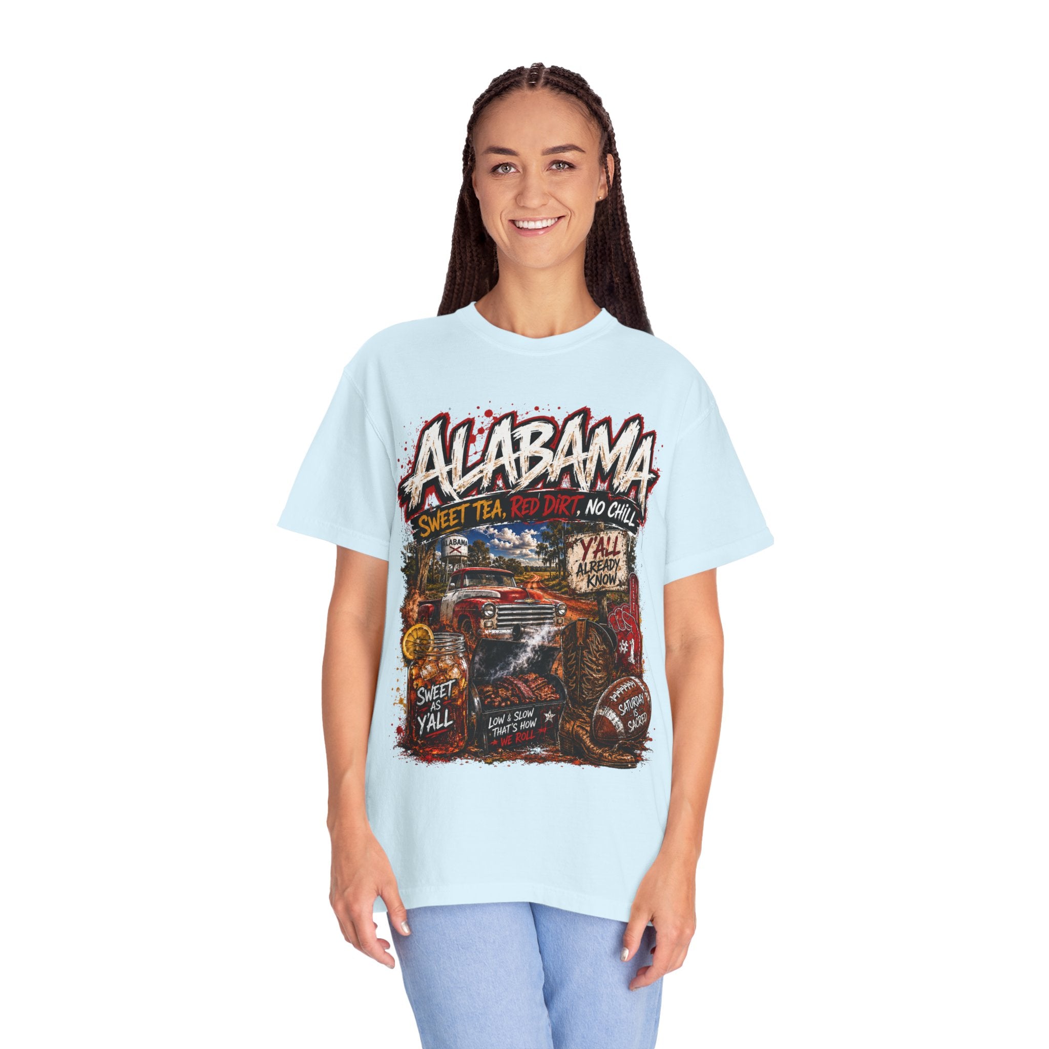 Alabama Vintage Truck T-Shirt — Sweet Tea, No Chill Graphic Tee