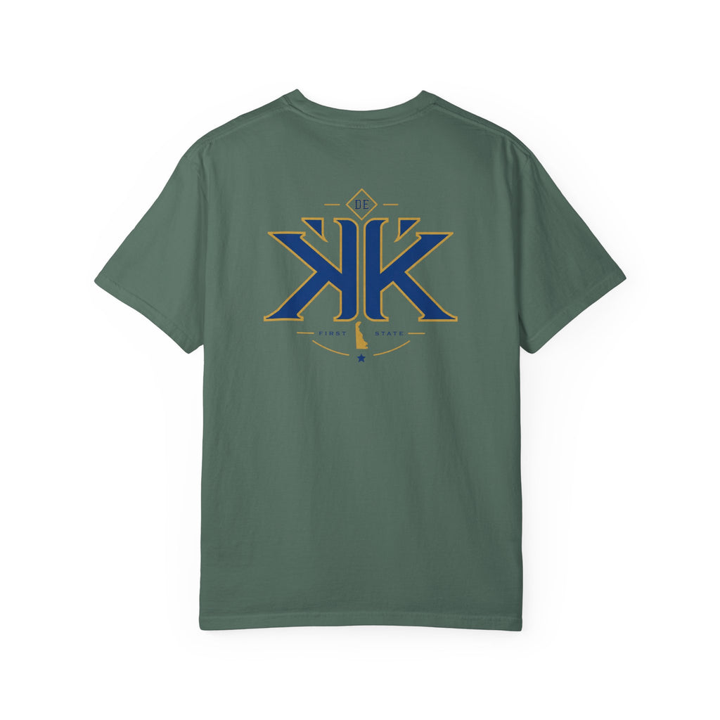 Delaware Frog Graphic T-Shirt — 'First State, Last Laugh' Coastal Souvenir Tee