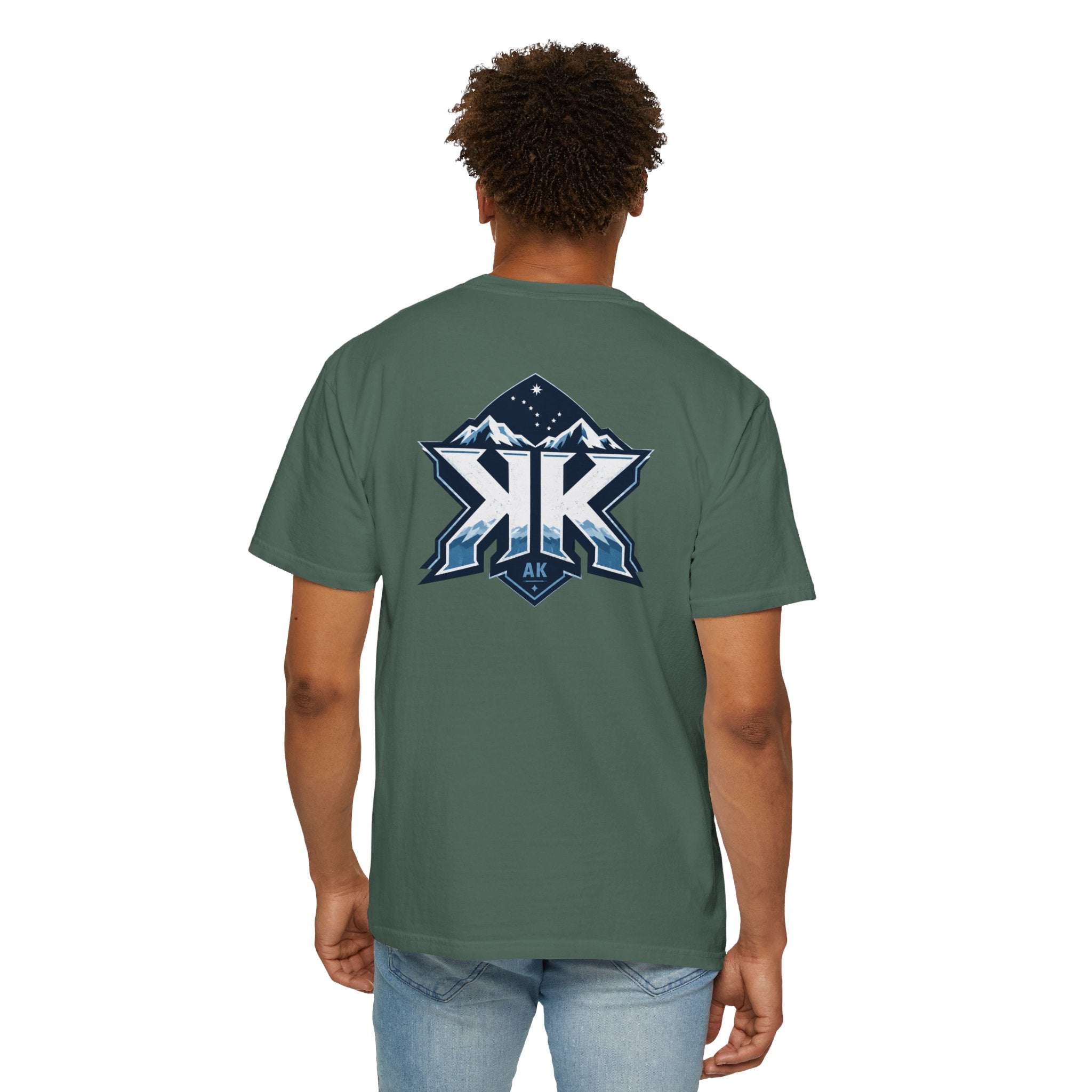 Alaska Moose Aurora Graphic T-Shirt — "Lower 48 Could Never"
