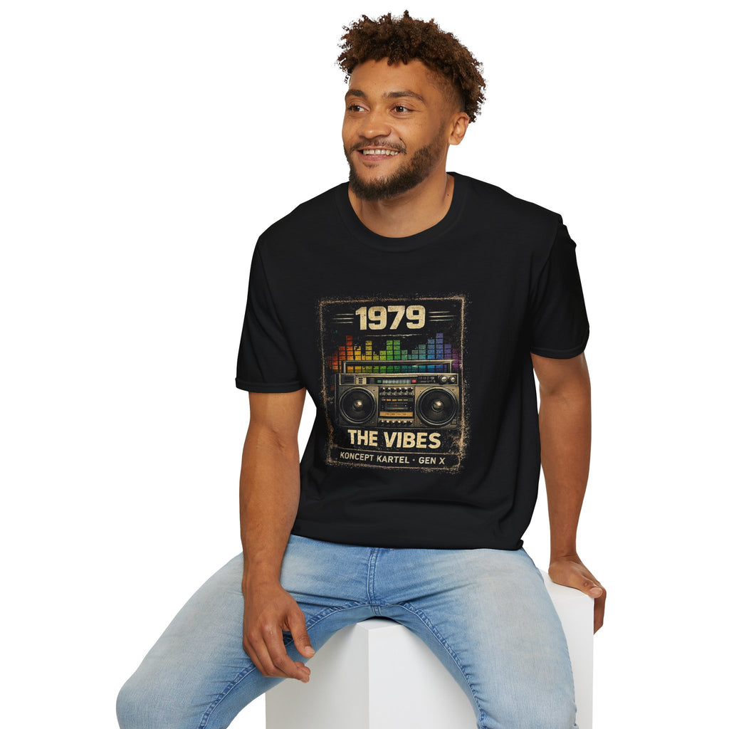 1979 The Vibes Retro Boombox T-Shirt