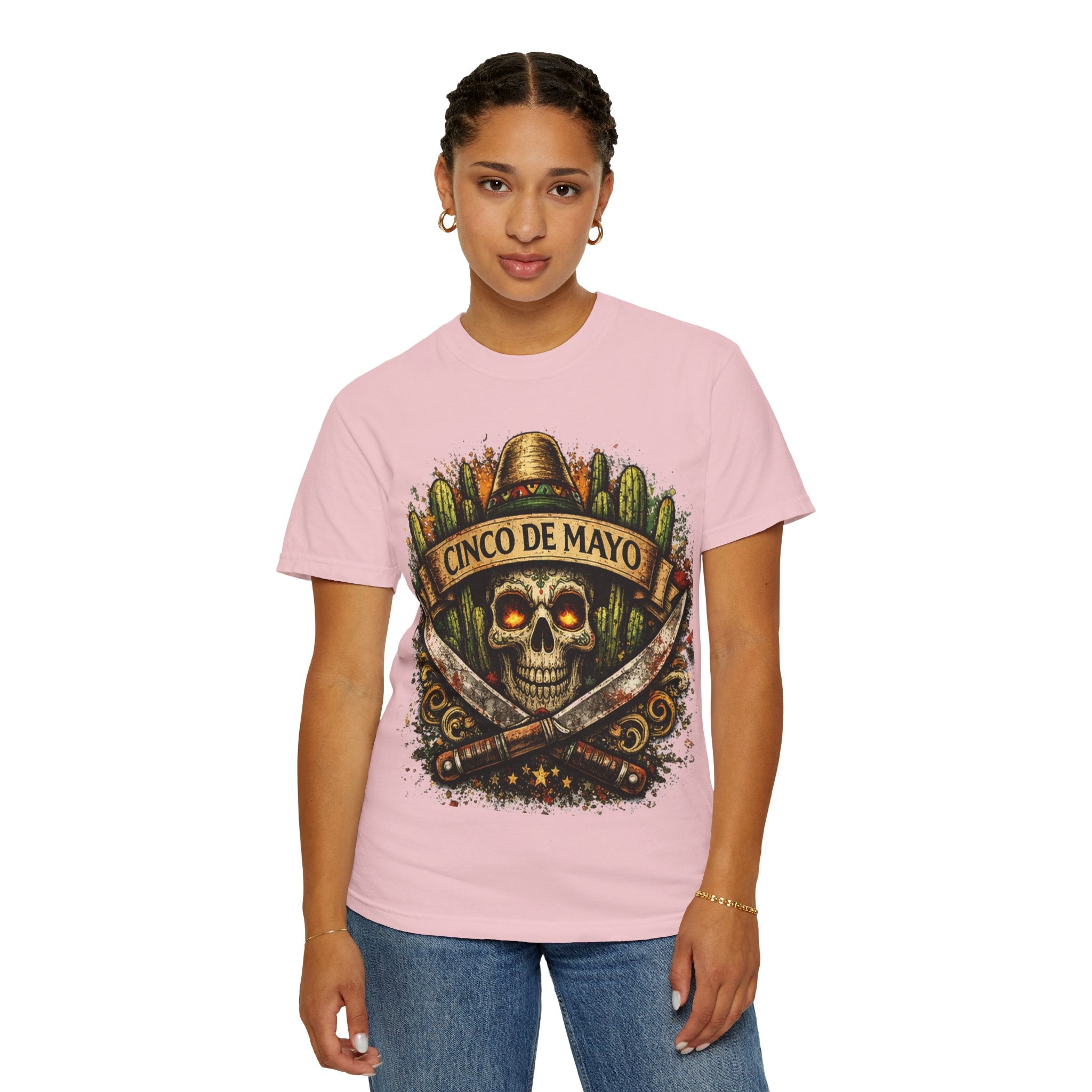 Cinco de Mayo Skull T-Shirt — Mexican Fiesta Graphic Tee