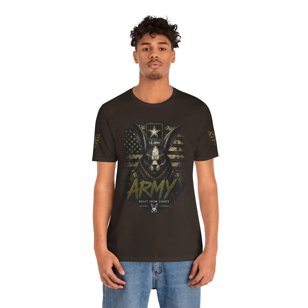 Army We Lead The Way Graphic Tee — Military Skull & Flag T-Shirt