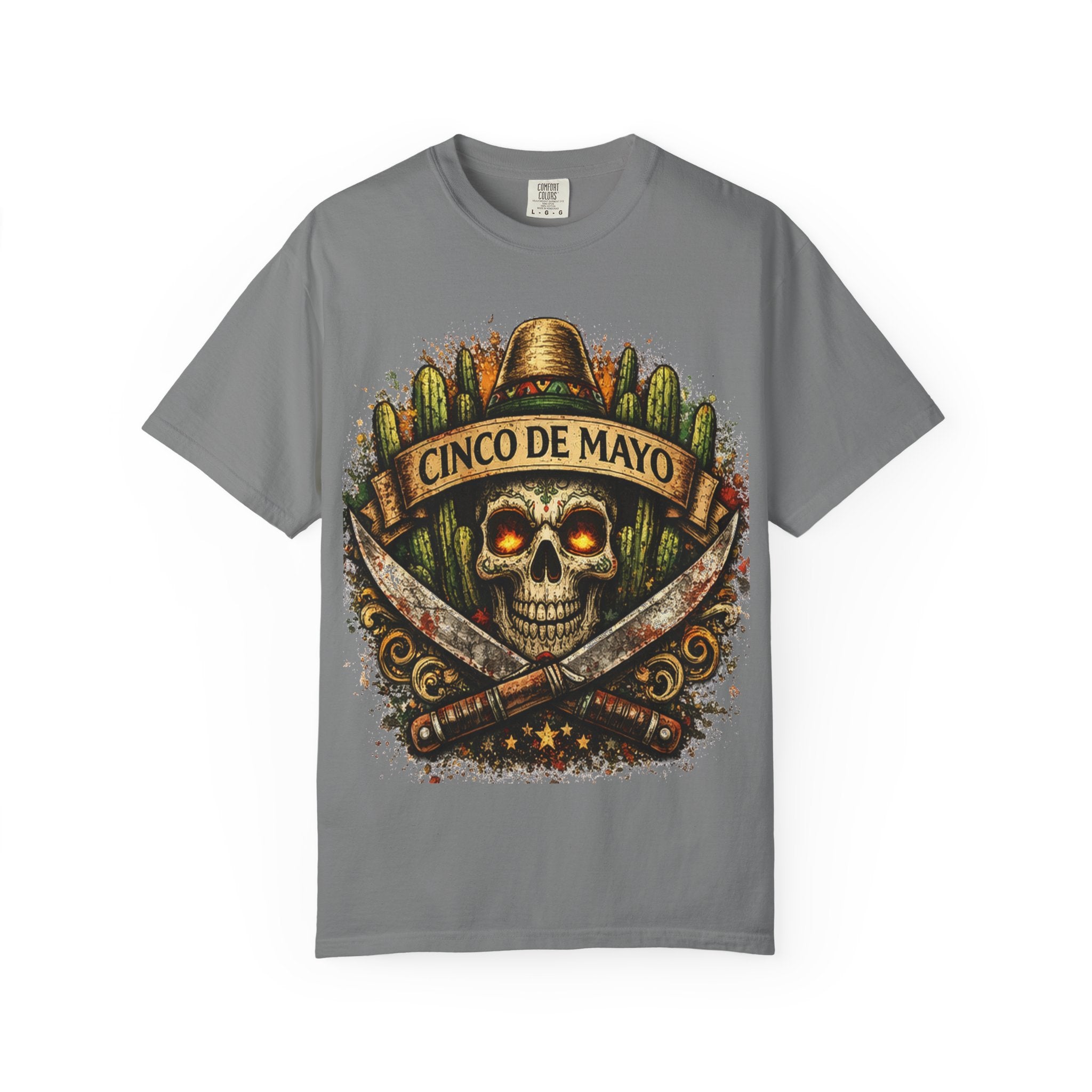 Cinco de Mayo Skull T-Shirt — Mexican Fiesta Graphic Tee