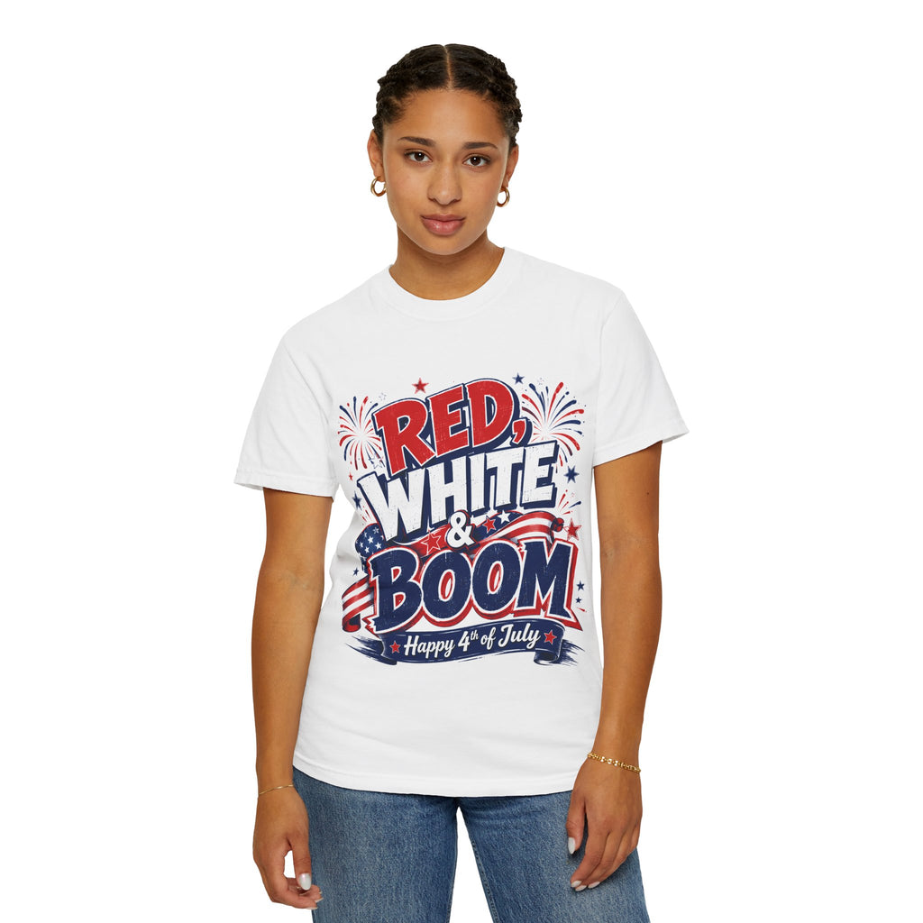 Red, White & Boom 4th of July T-Shirt