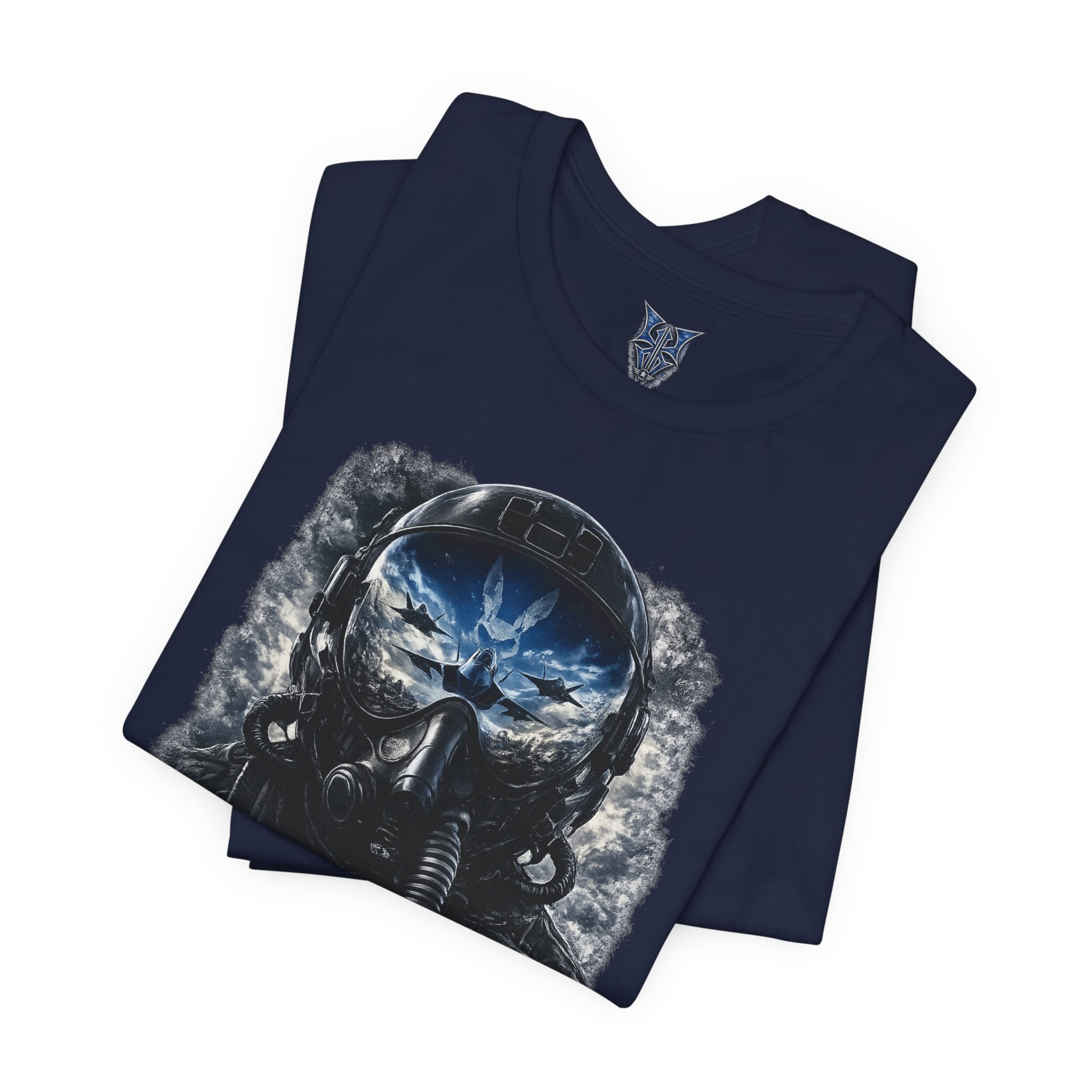Air Force Pilot Mask Tee — "Air Force Above All" Military Aviation T-Shirt