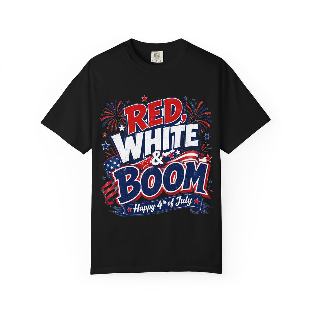 Red, White & Boom 4th of July T-Shirt