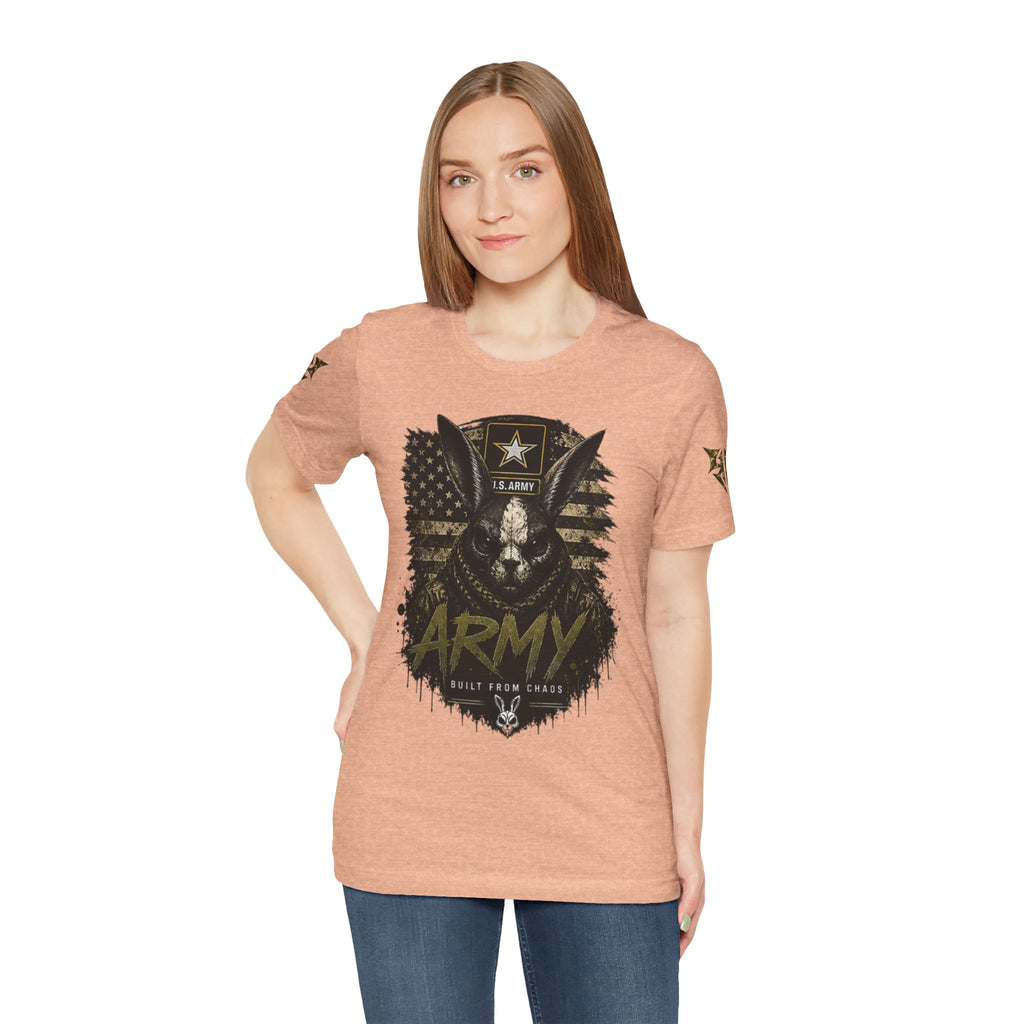 Army We Lead The Way Graphic Tee — Military Skull & Flag T-Shirt