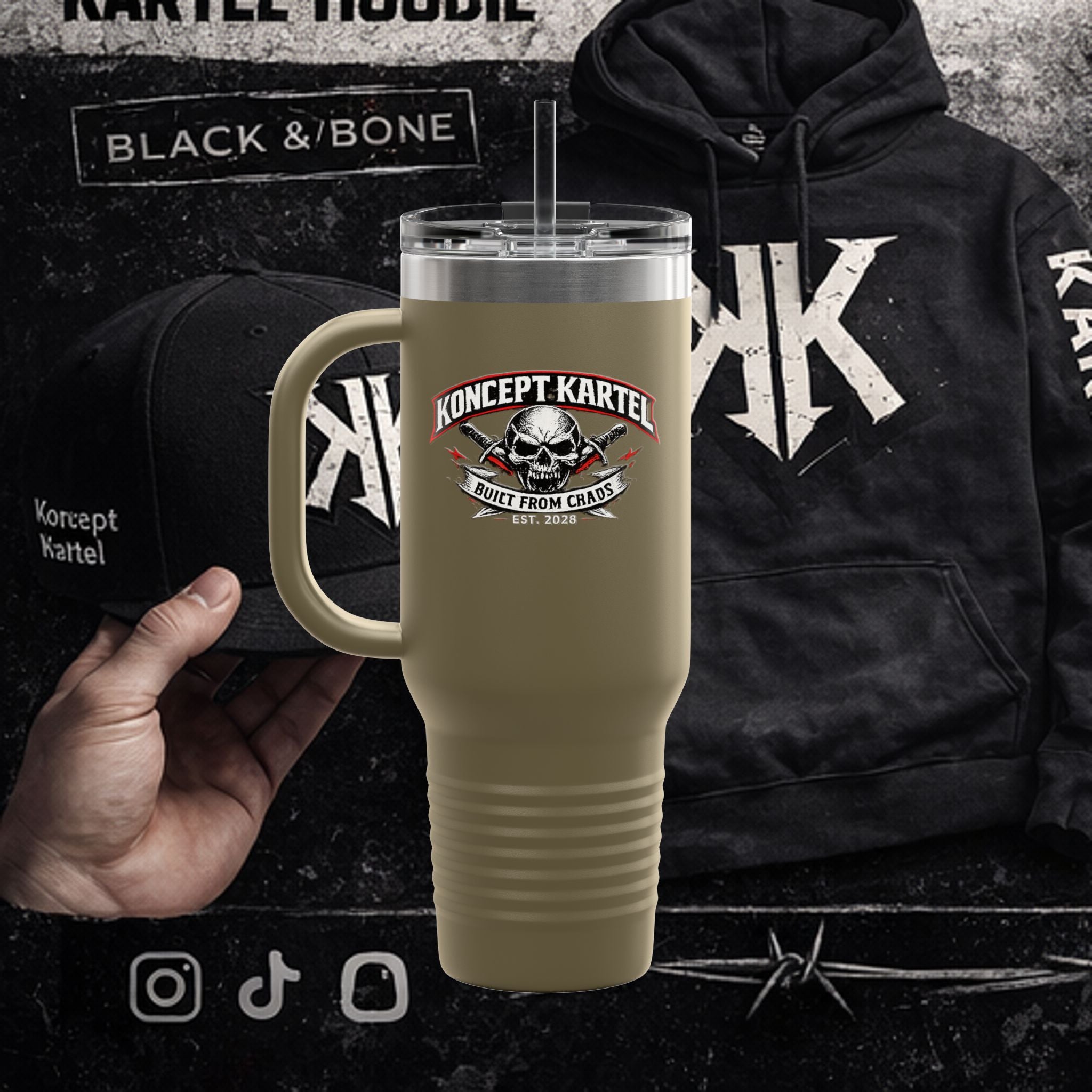 Insulated Travel Mug, 40oz