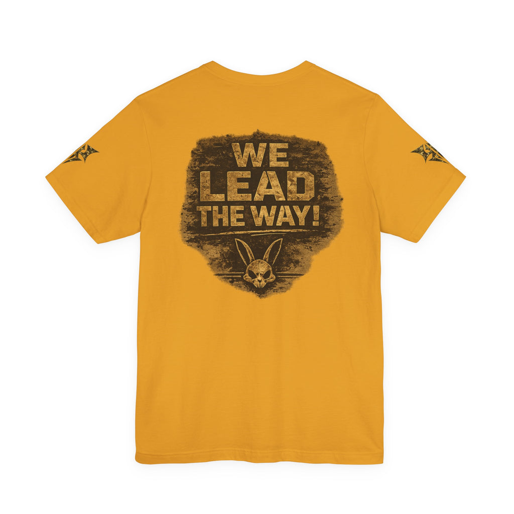 Army We Lead The Way Graphic Tee — Military Skull & Flag T-Shirt