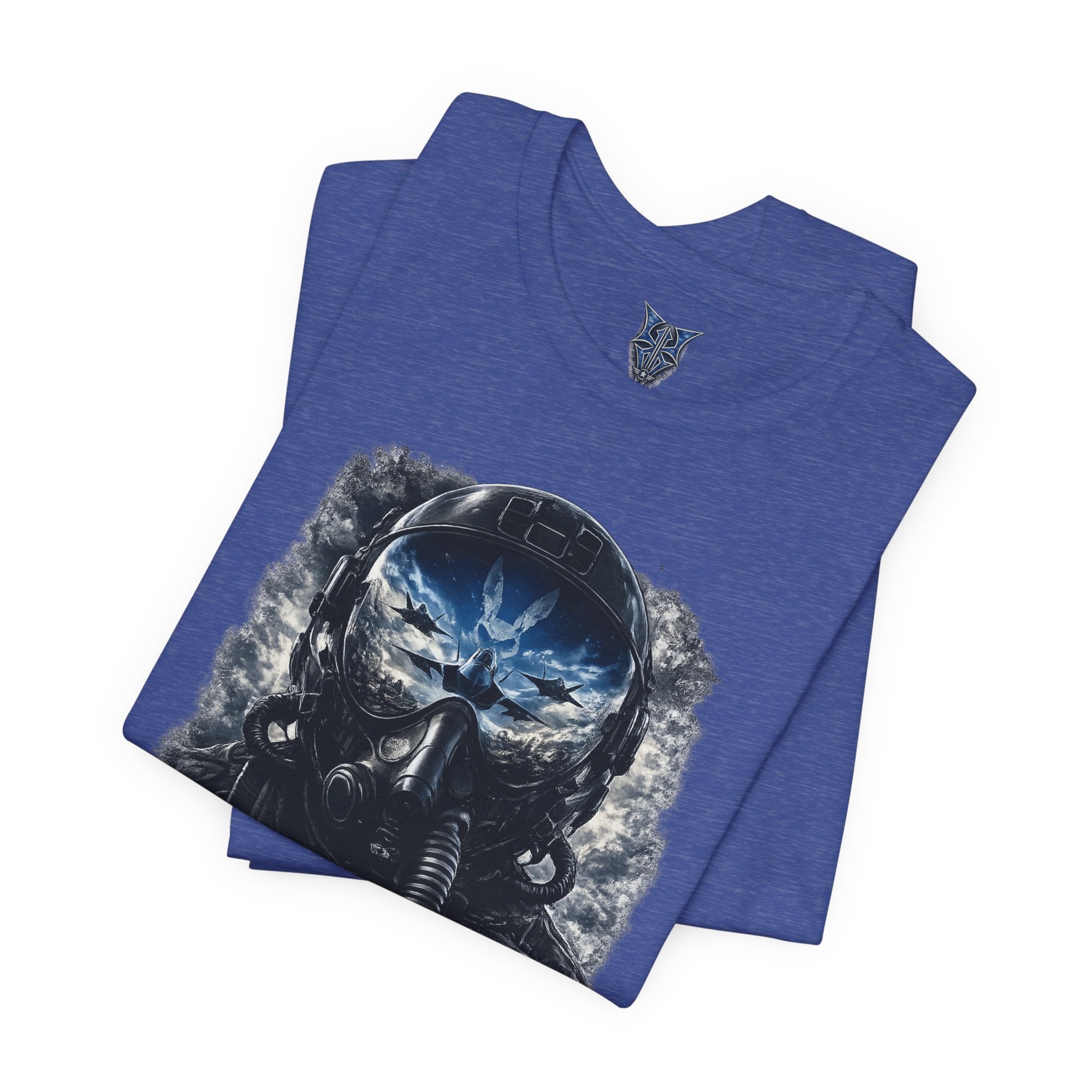 Air Force Pilot Mask Tee — "Air Force Above All" Military Aviation T-Shirt
