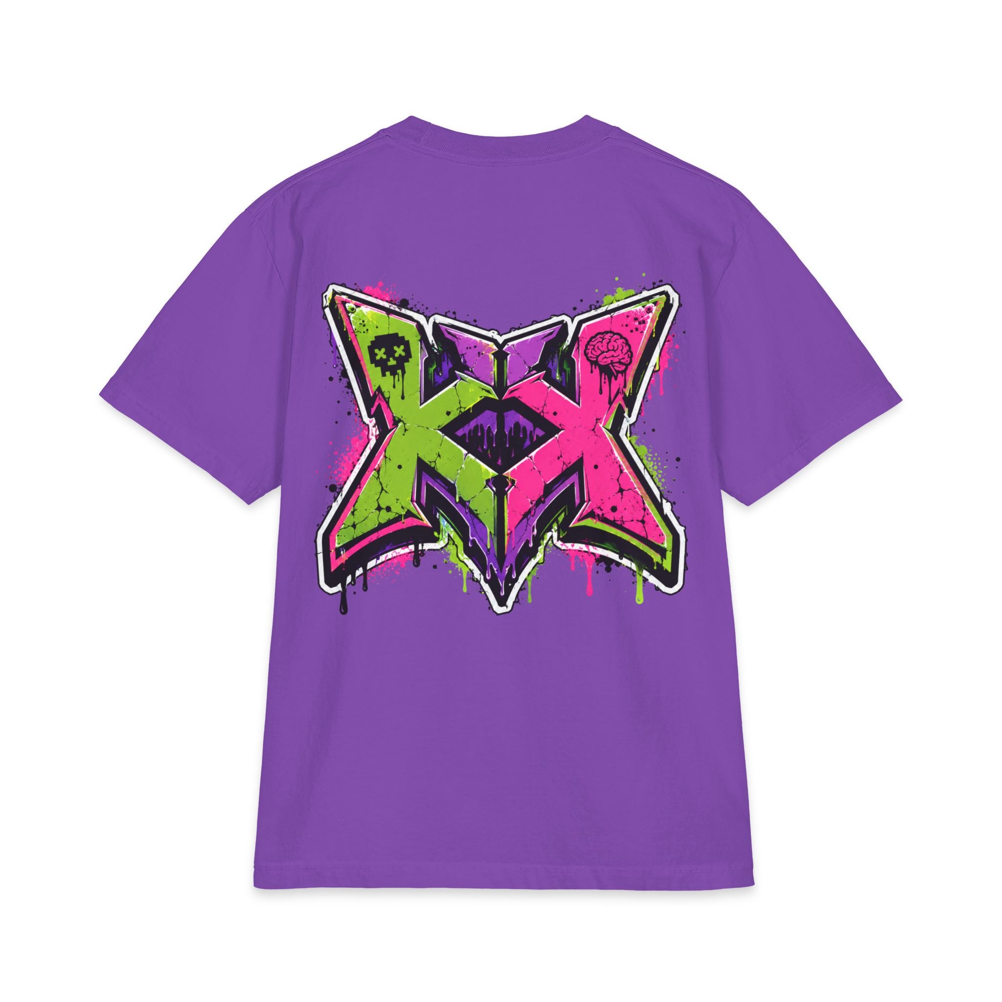 Brainrot Blvd Graphic Tee — Neon Graffiti Street Art T-Shirt