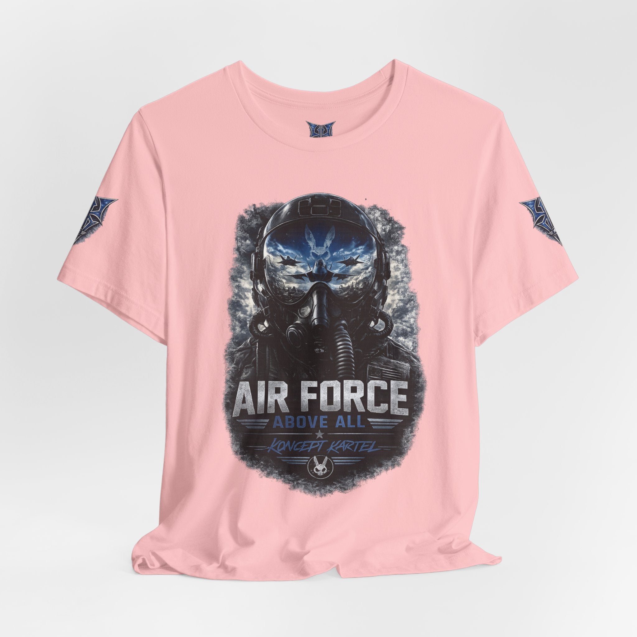 Air Force Pilot Mask Tee — "Air Force Above All" Military Aviation T-Shirt