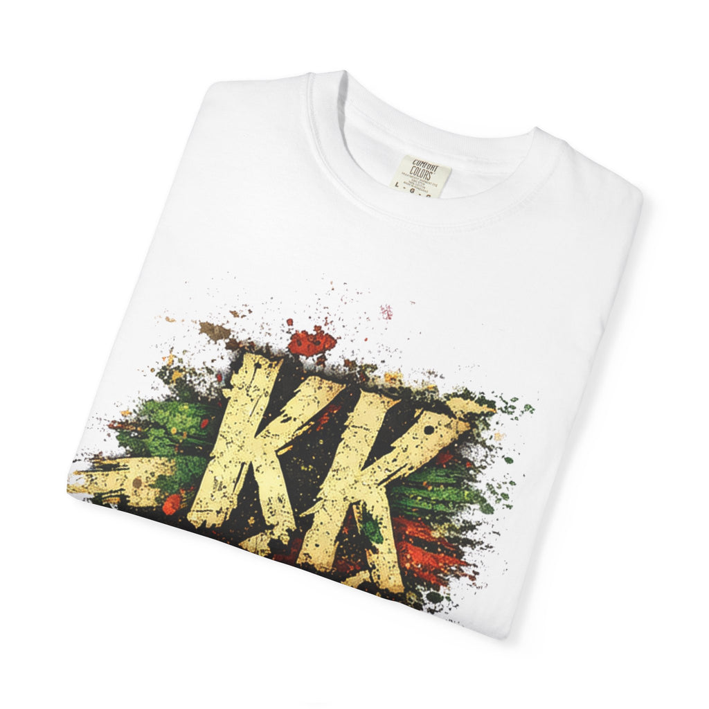 Cinco de Mayo Graphic T-Shirt — 'KK' Distressed Mexican Flag Design