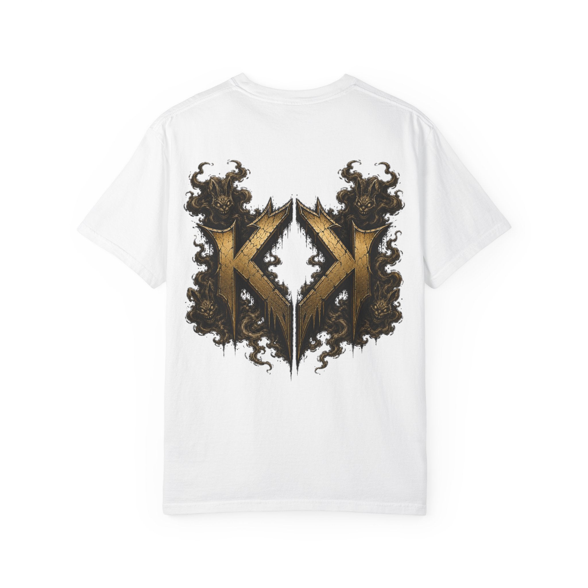 Bass Ackwards Graphic T‑Shirt — Heavy Metal Band Skull Design