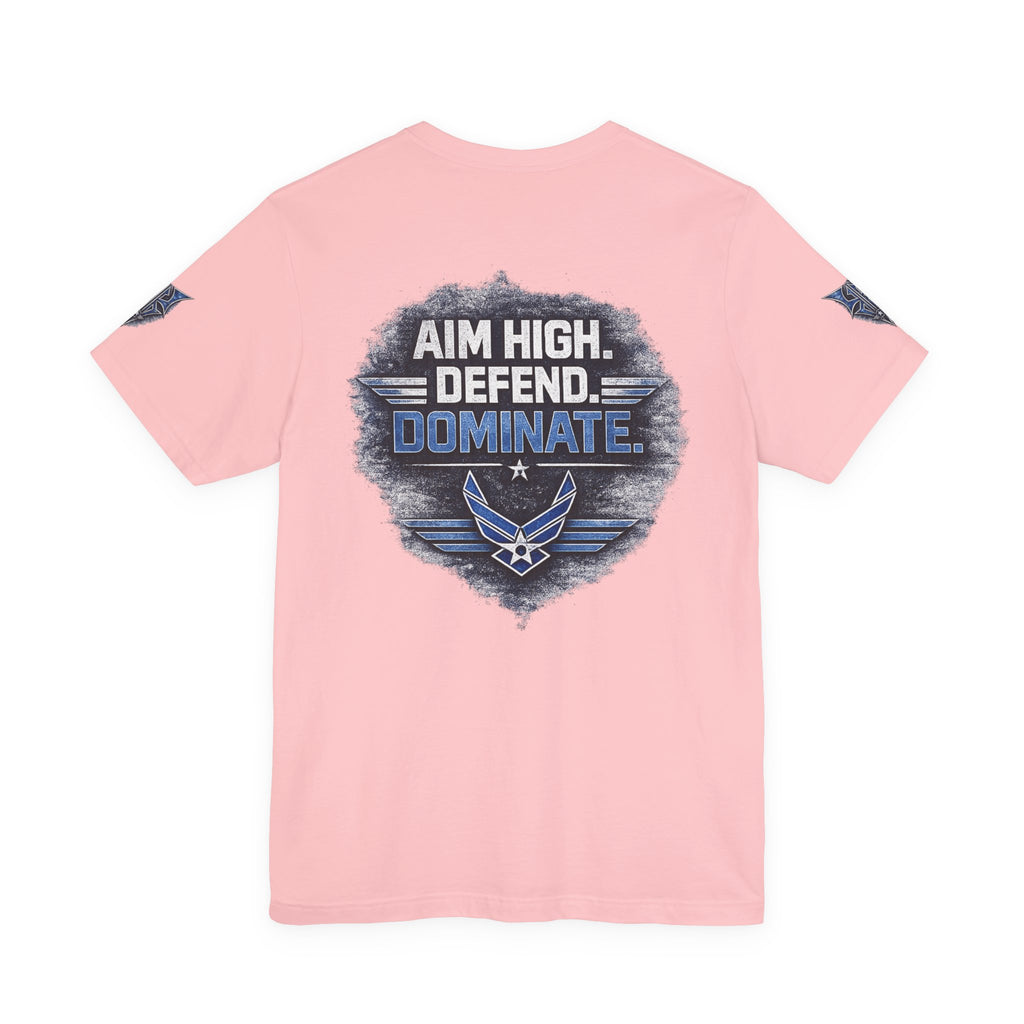 Air Force Pilot Mask Tee — "Air Force Above All" Military Aviation T-Shirt
