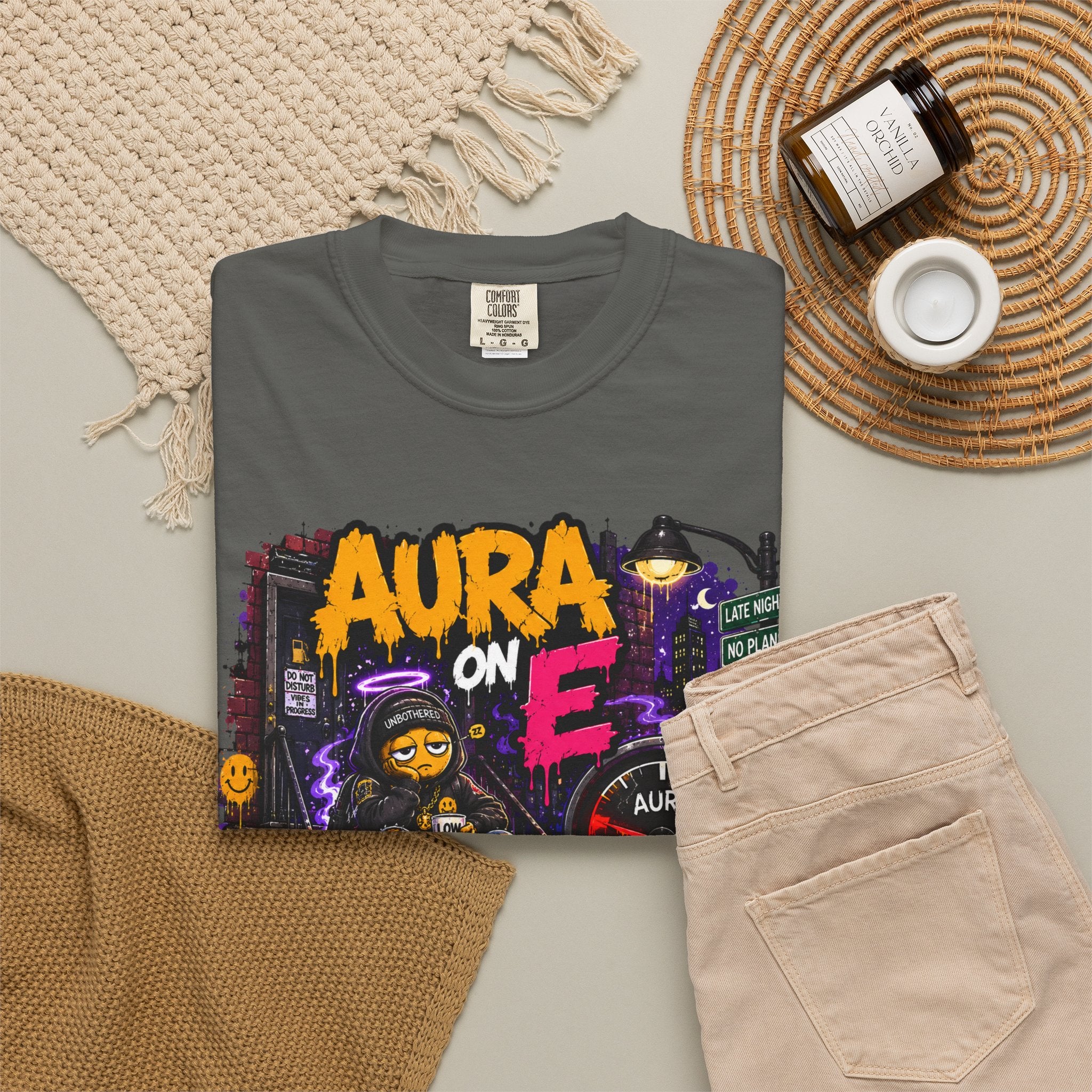 Aura On, Still Outside T-Shirt — Urban Graffiti Gaming Tee