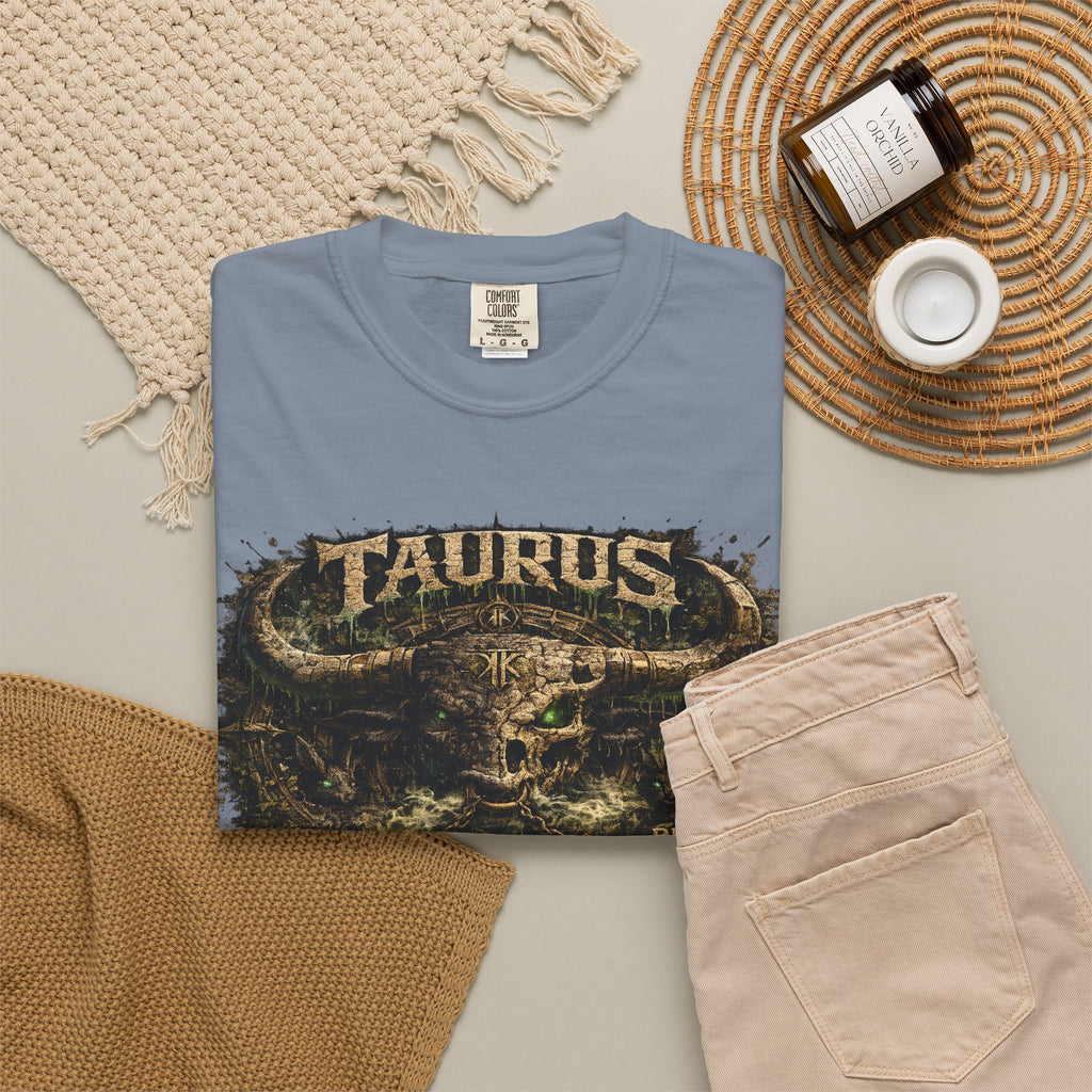 Taurus Zodiac T-Shirt — 'Built to Endure' Graphic Tee