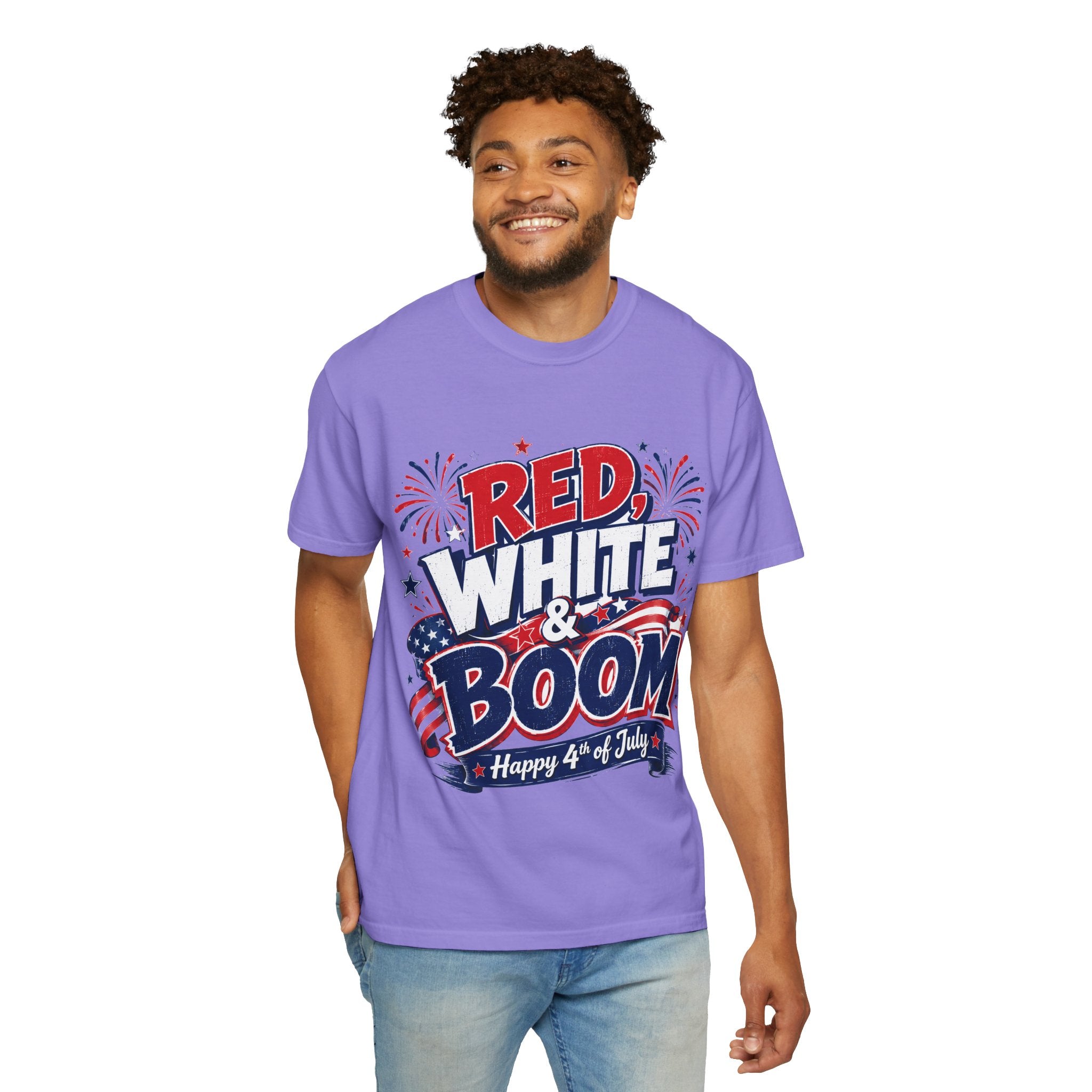 Red, White & Boom 4th of July T-Shirt