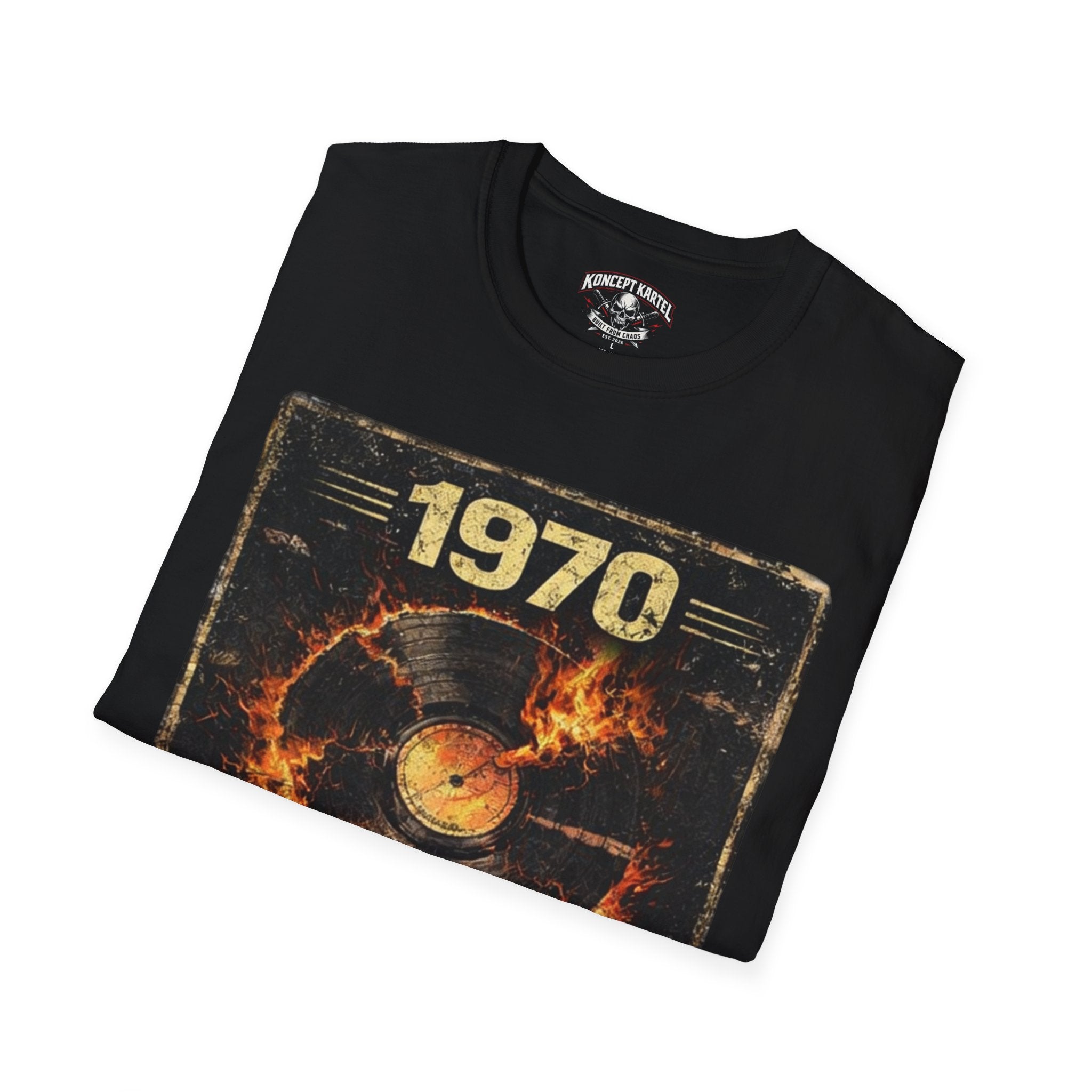 1970 Break The Silence Vintage Record T-Shirt