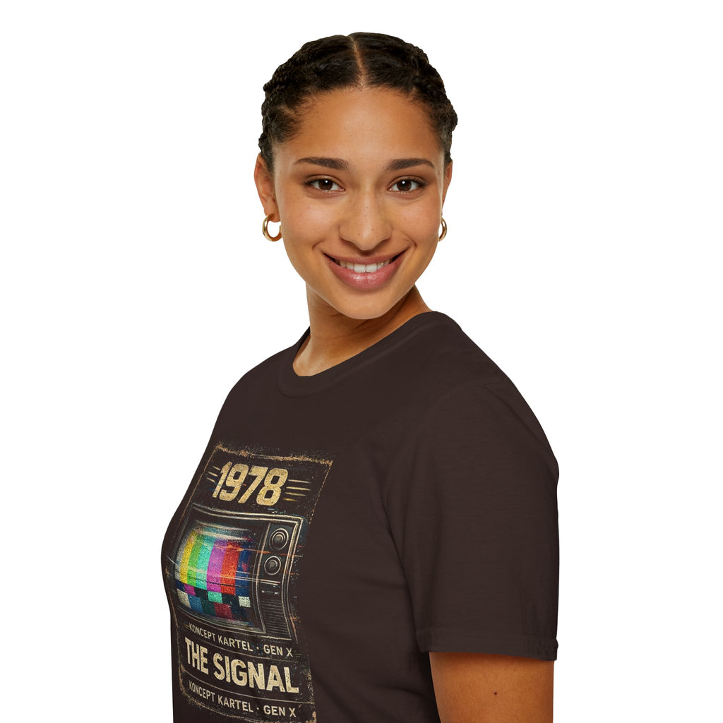 1978 "The Signal" Retro TV Tee — Vintage Broadcast Graphic T-Shirt