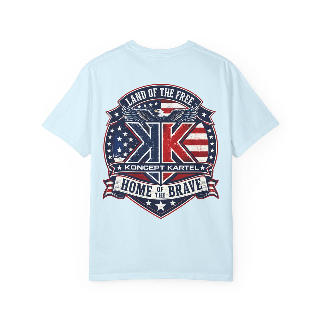 Patriotic Eagle T-Shirt — "Land of the Free, Home of the Brave"