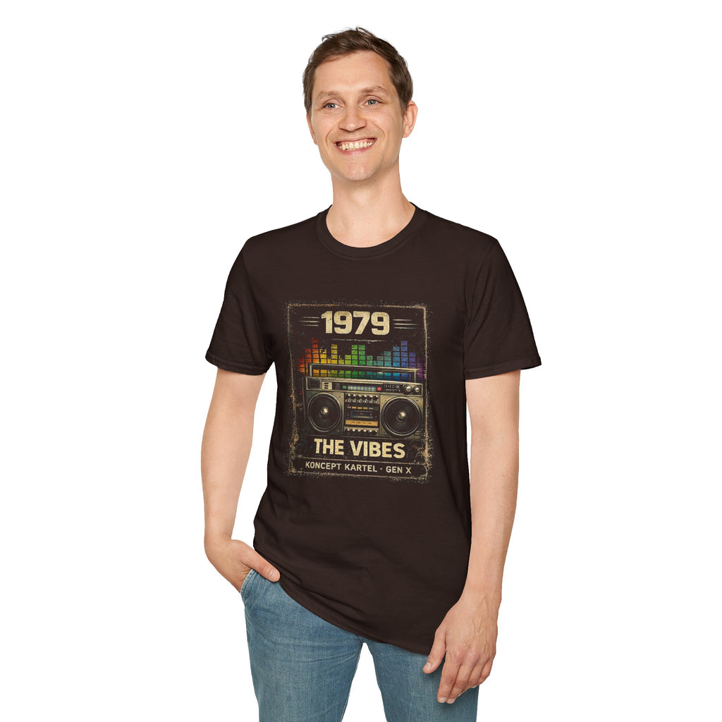 1979 The Vibes Retro Boombox T-Shirt