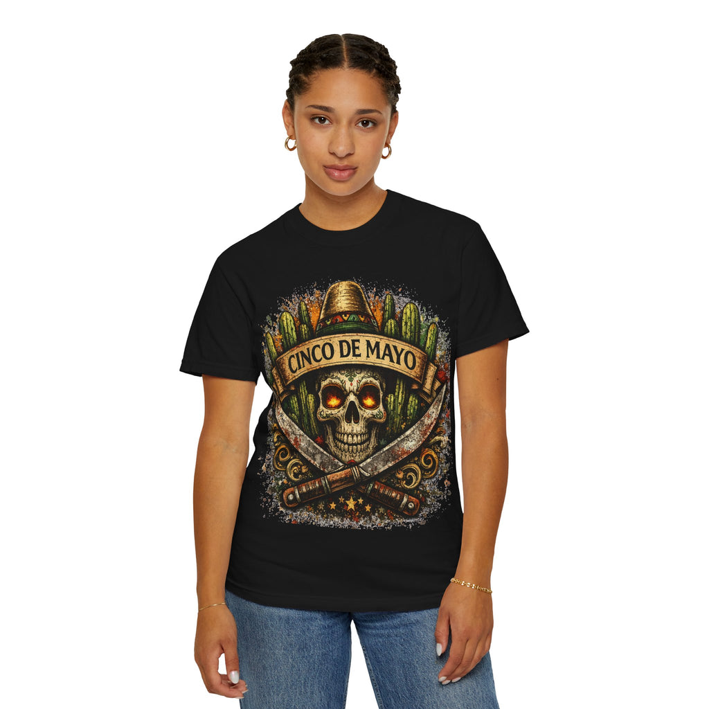 Cinco de Mayo Skull T-Shirt — Mexican Fiesta Graphic Tee