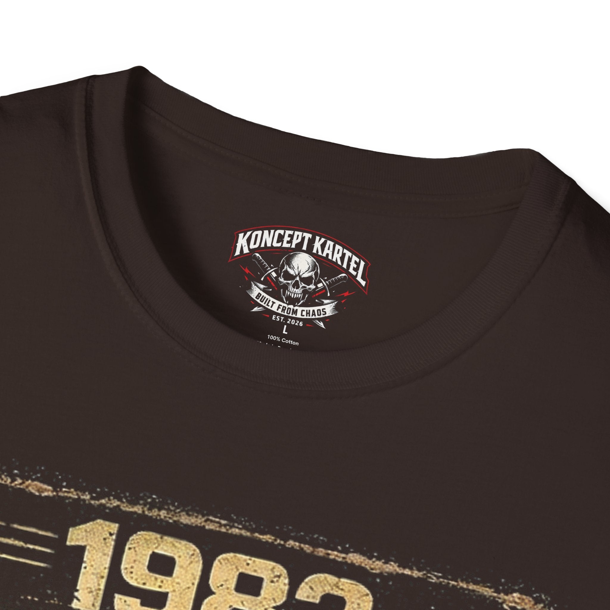 1982 Retro Radio T-Shirt — Vintage Cassette & Boombox Graphic Tee