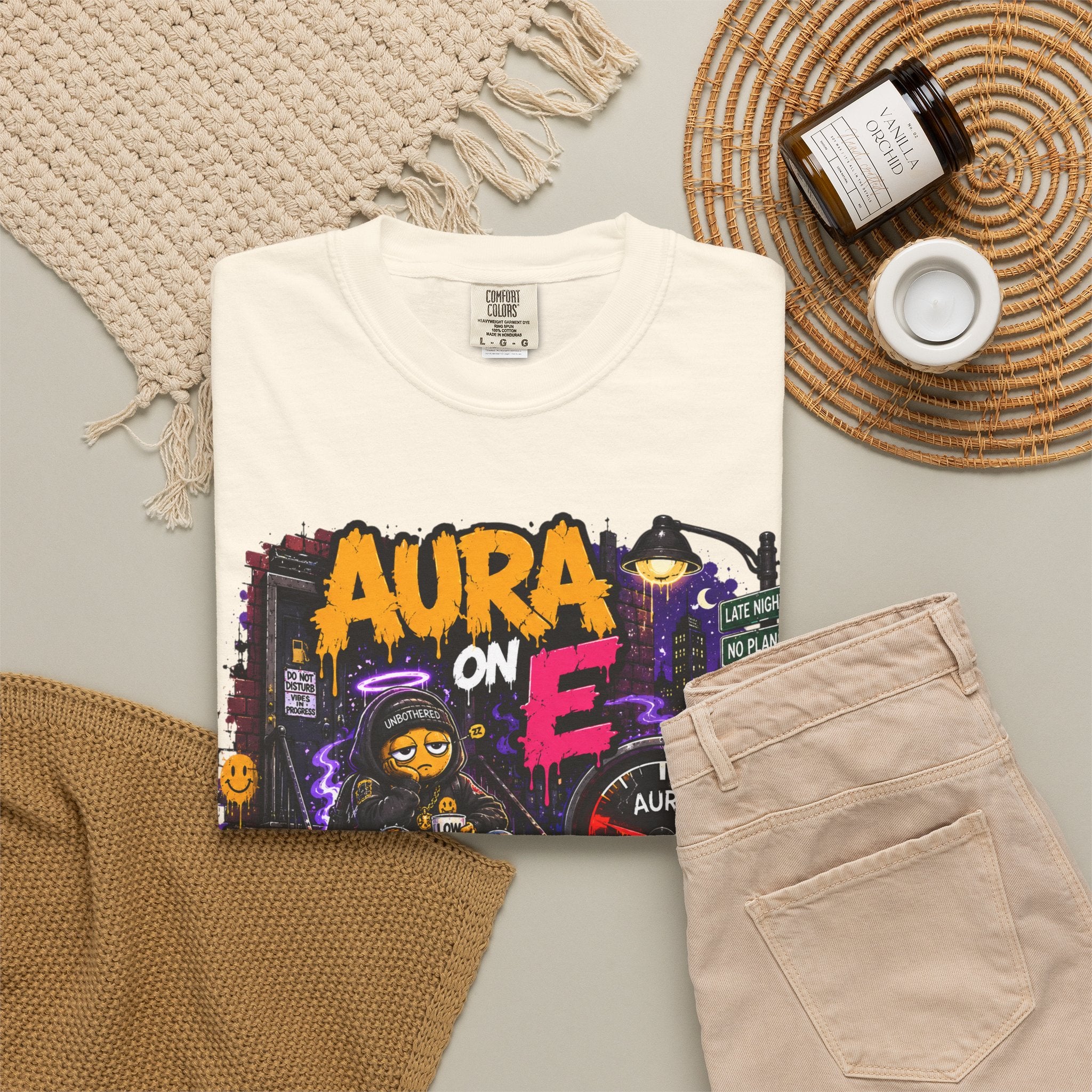 Aura On, Still Outside T-Shirt — Urban Graffiti Gaming Tee