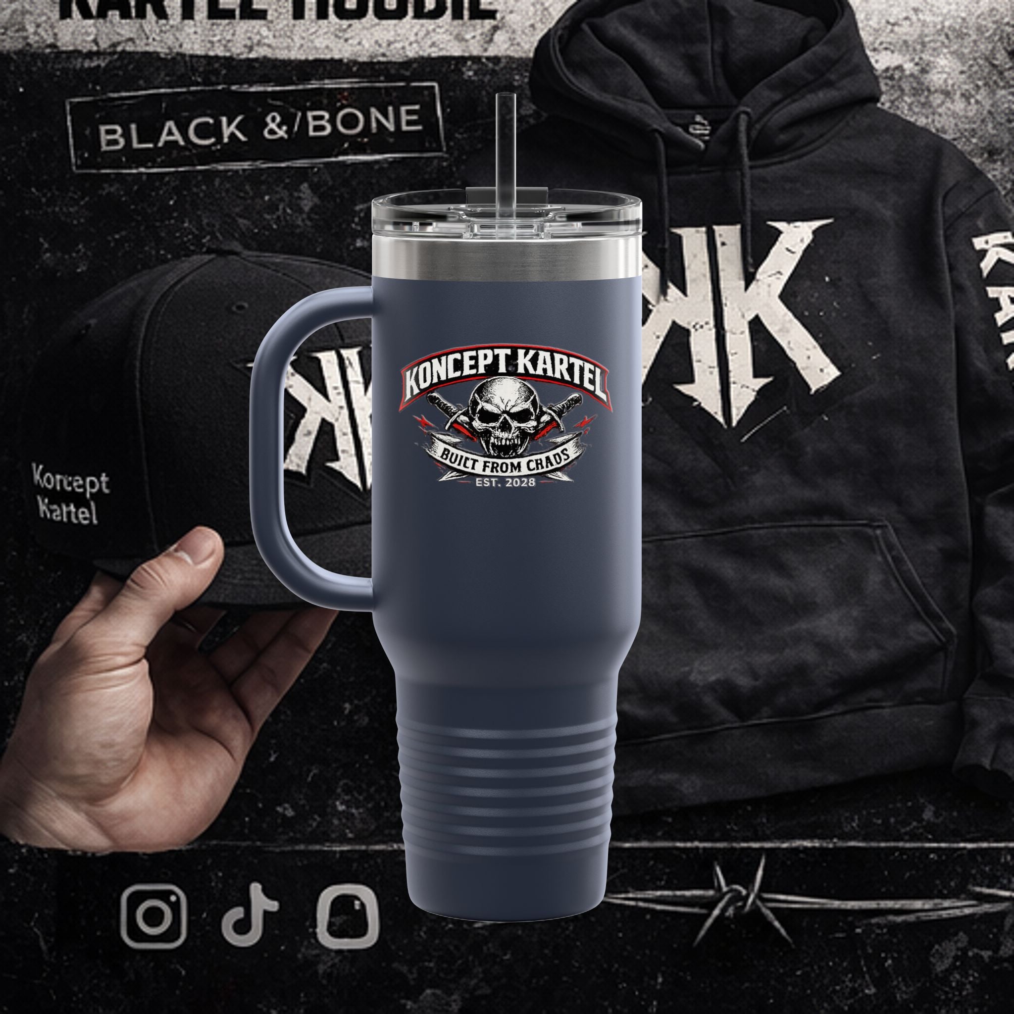 Insulated Travel Mug, 40oz