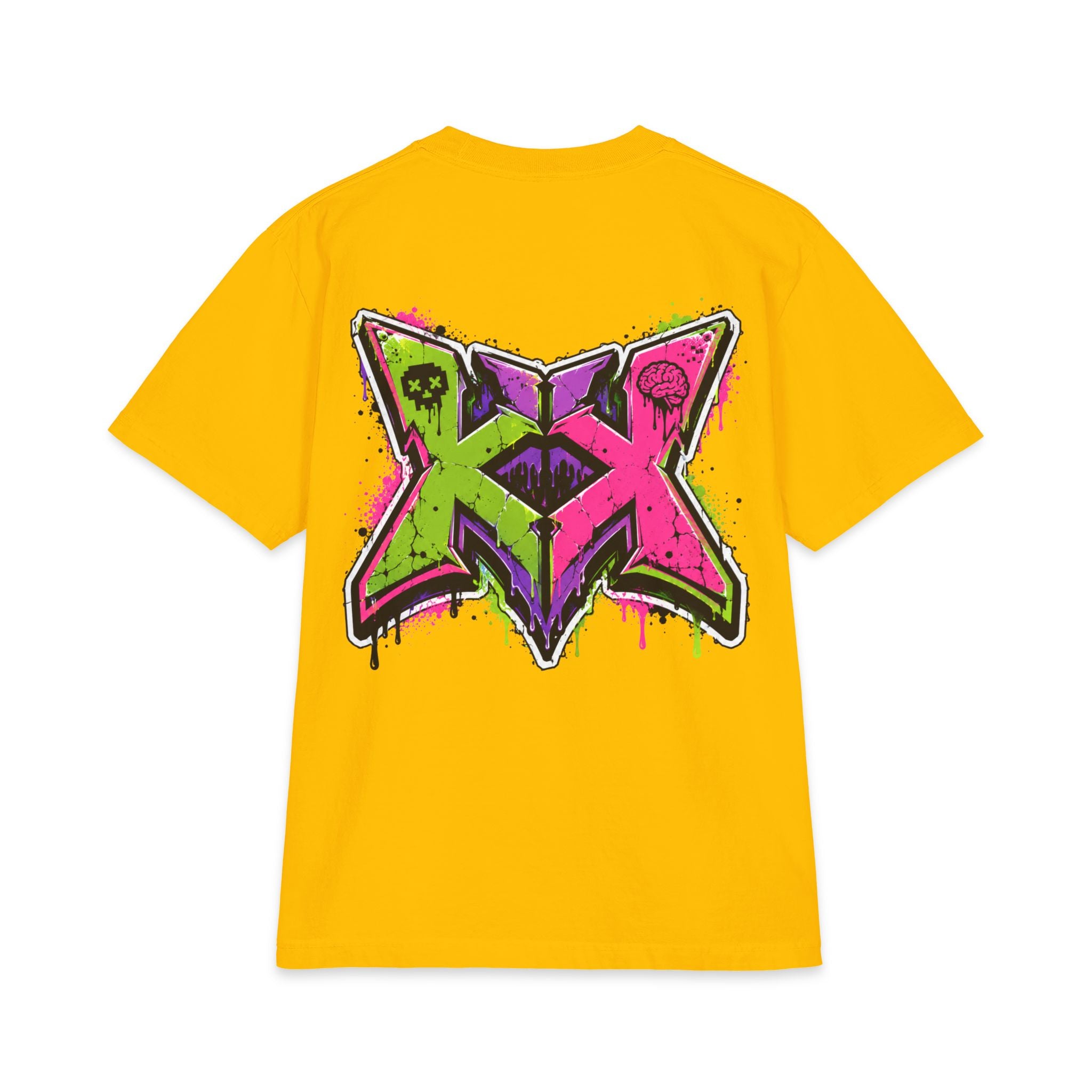 Brainrot Blvd Graphic Tee — Neon Graffiti Street Art T-Shirt