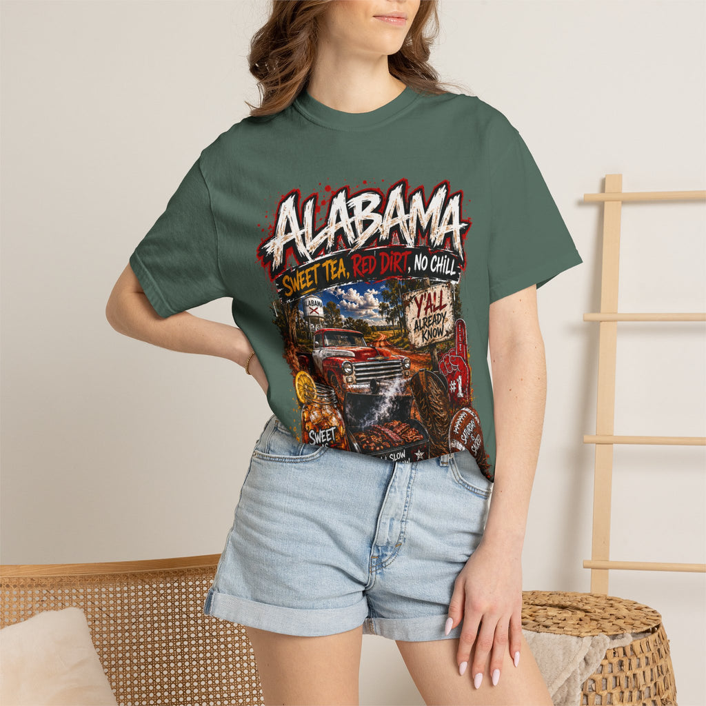 Alabama Vintage Truck T-Shirt — Sweet Tea, No Chill Graphic Tee