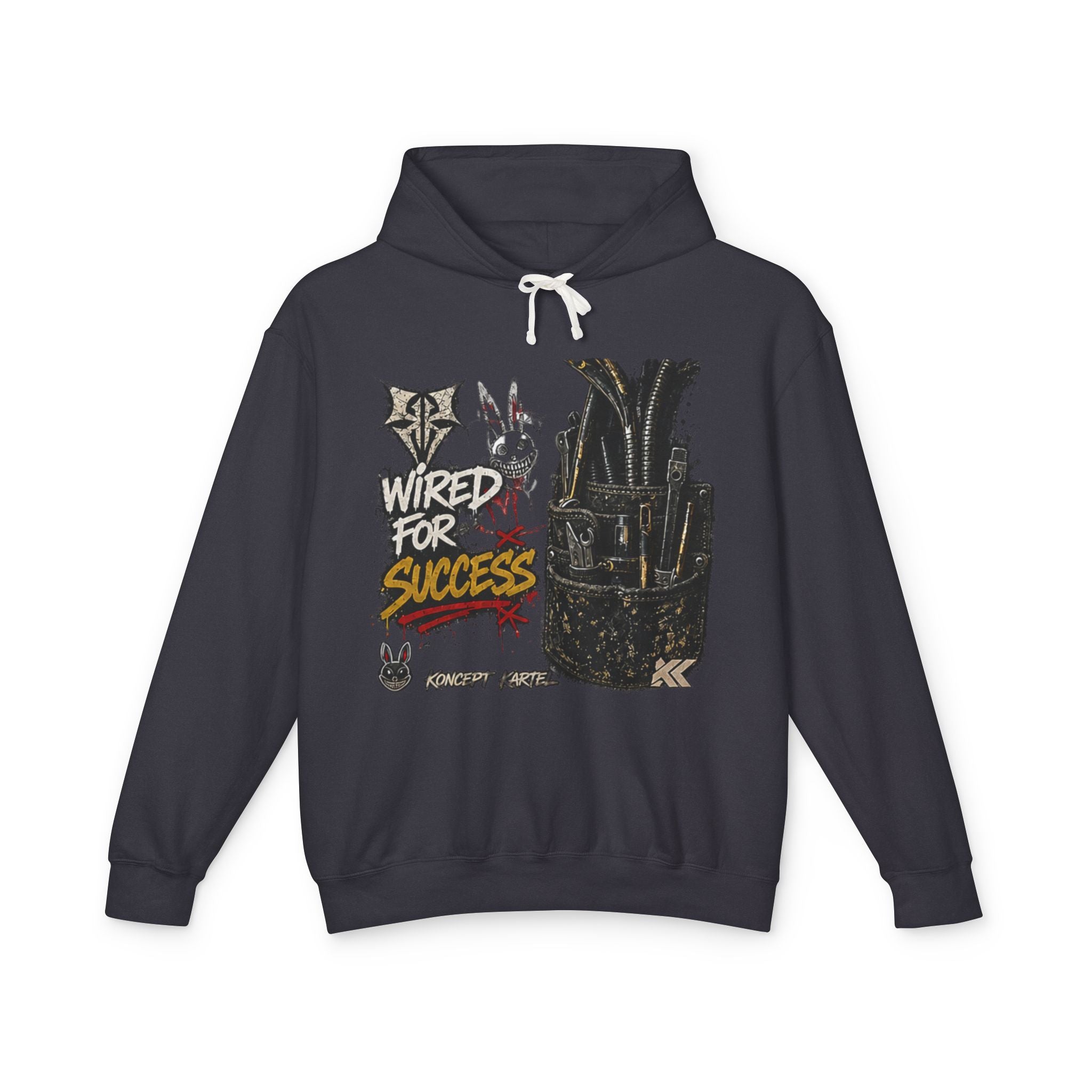 Wired for Success Hoodie — Graphic Lilac Streetwear Sweatshirt