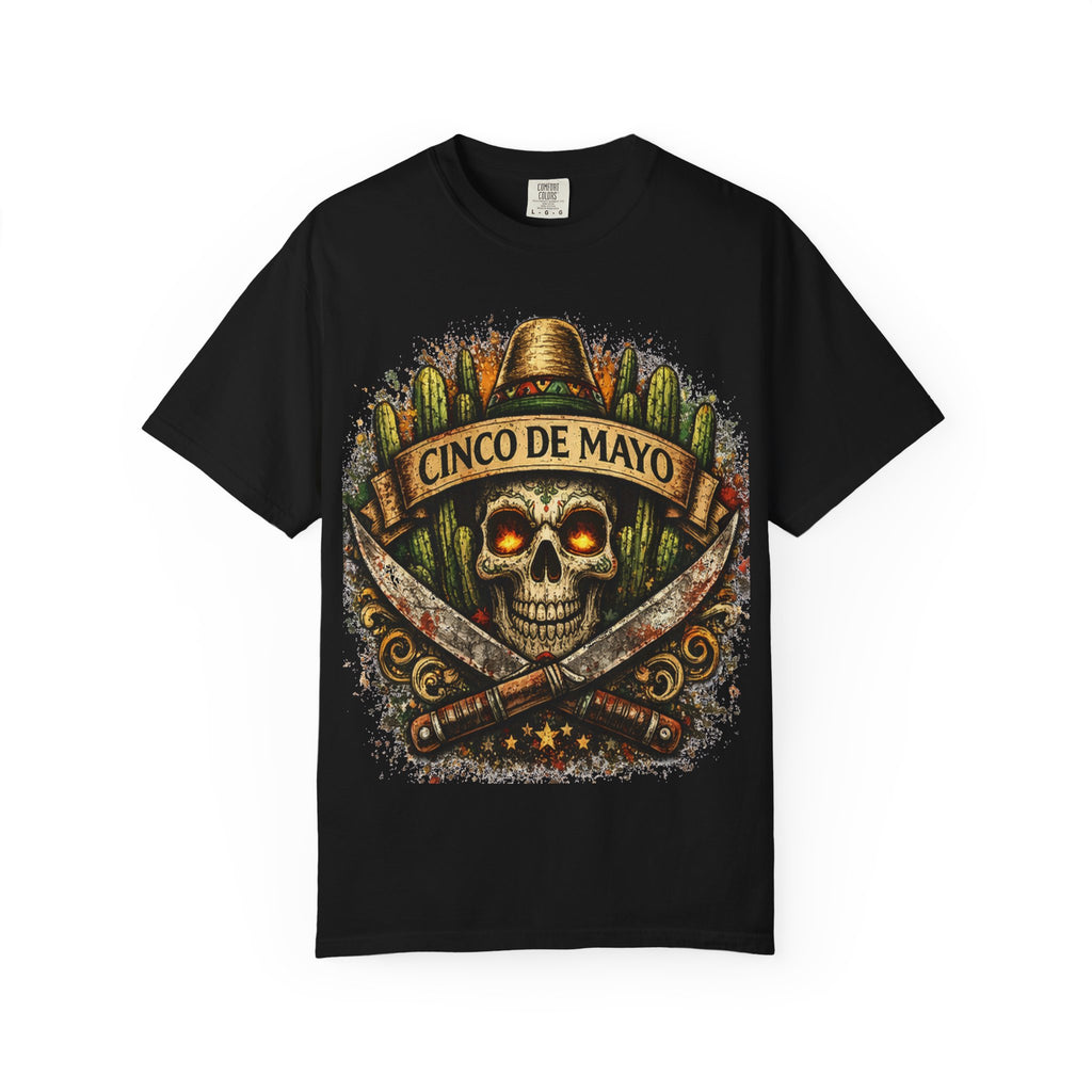 Cinco de Mayo Skull T-Shirt — Mexican Fiesta Graphic Tee