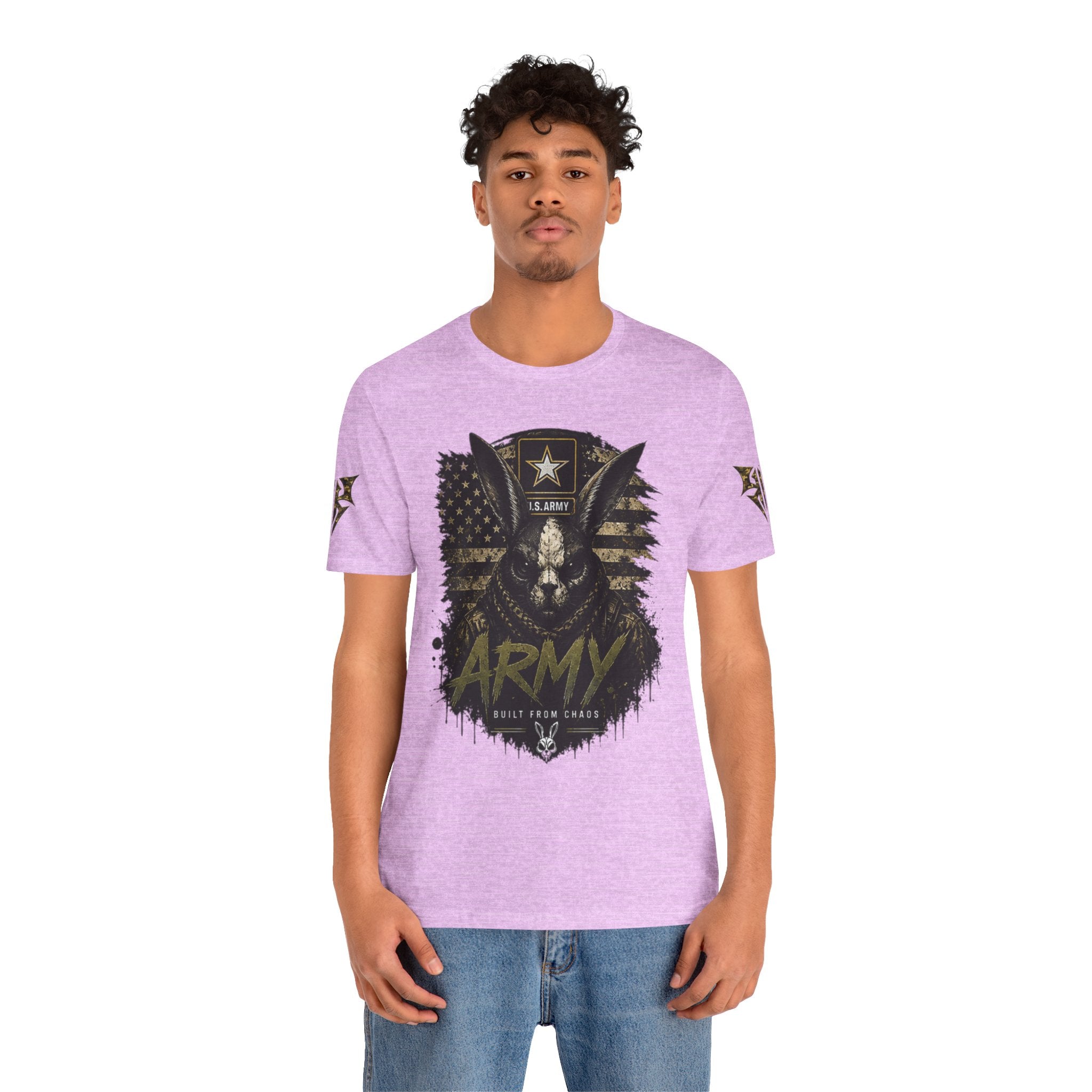 Army We Lead The Way Graphic Tee — Military Skull & Flag T-Shirt