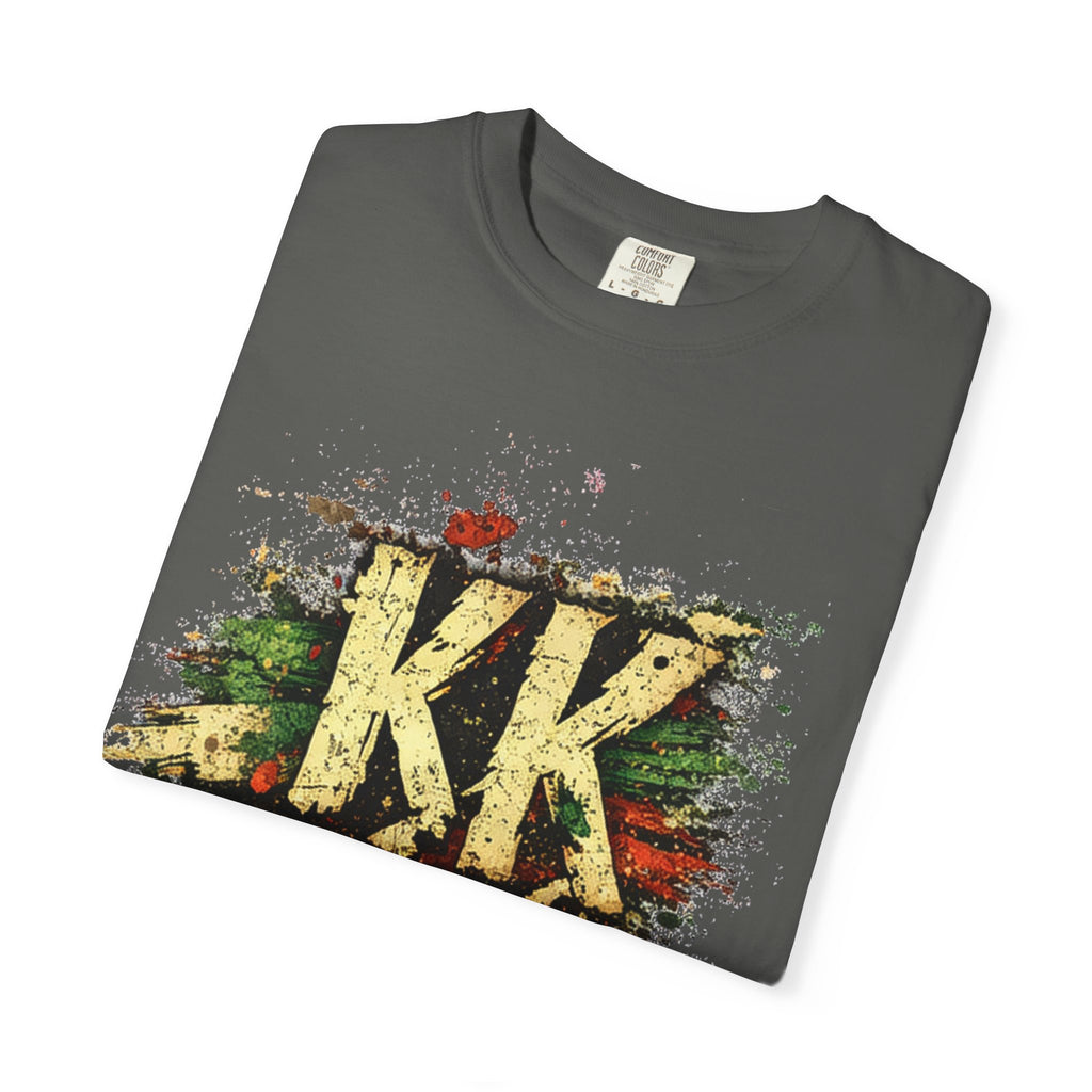 Cinco de Mayo Graphic T-Shirt — 'KK' Distressed Mexican Flag Design