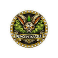 Koncept Kartel Kiss-Cut Sticker — Skull Bunny Logo Sticker for Laptops & Skateboards