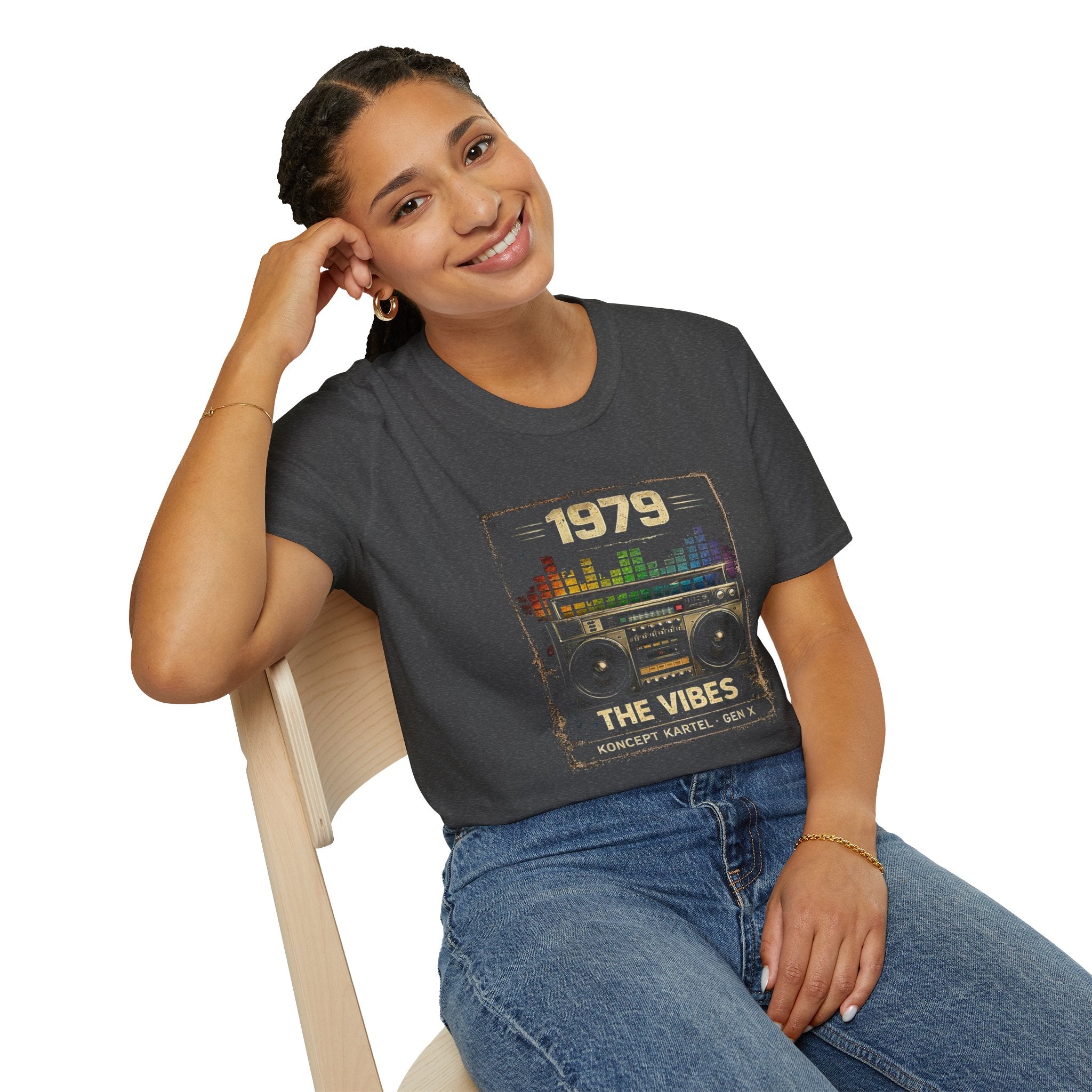 1979 The Vibes Retro Boombox T-Shirt