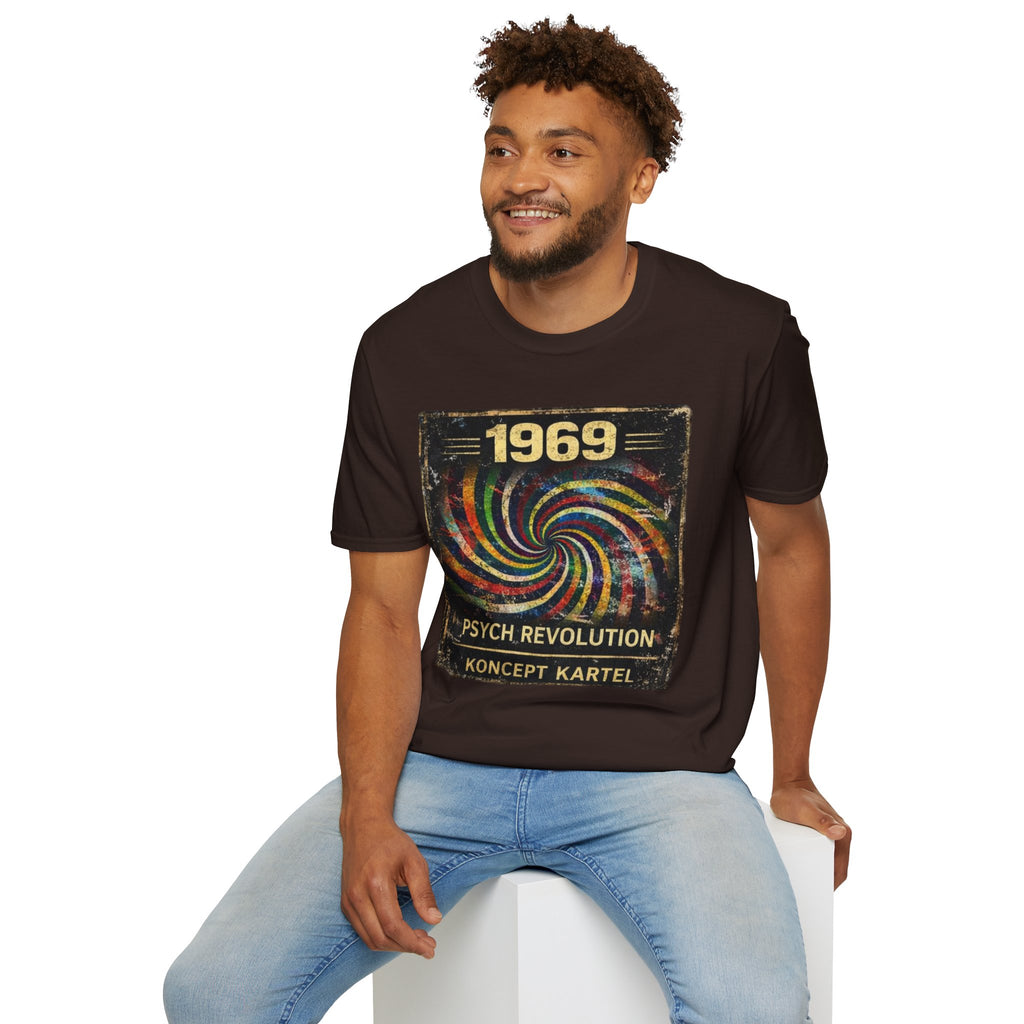 1969 Psych Revolution T‑Shirt — Vintage Psychedelic Graphic Tee