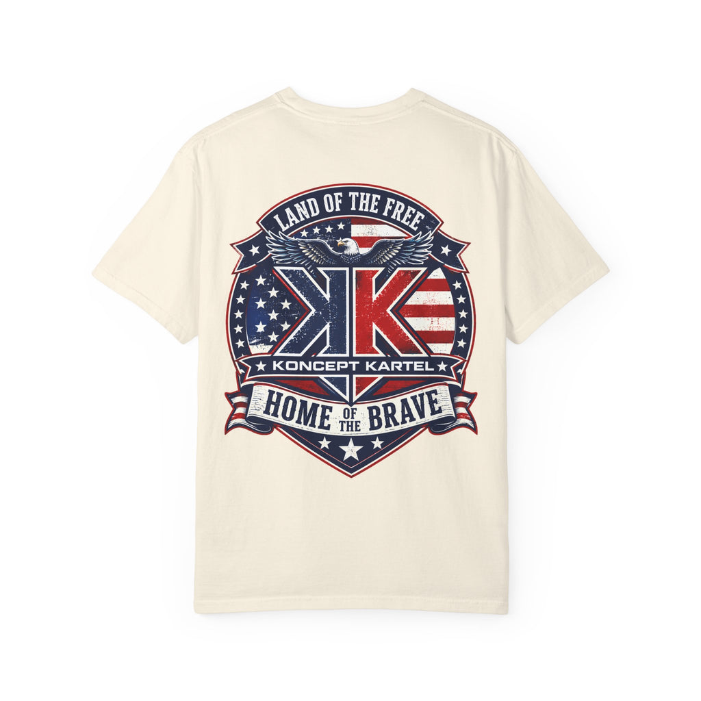 Patriotic Eagle T-Shirt — "Land of the Free, Home of the Brave"