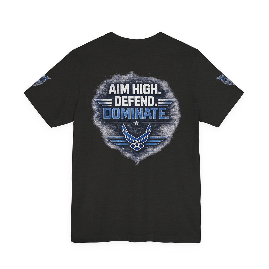 Air Force Pilot Mask Tee — "Air Force Above All" Military Aviation T-Shirt